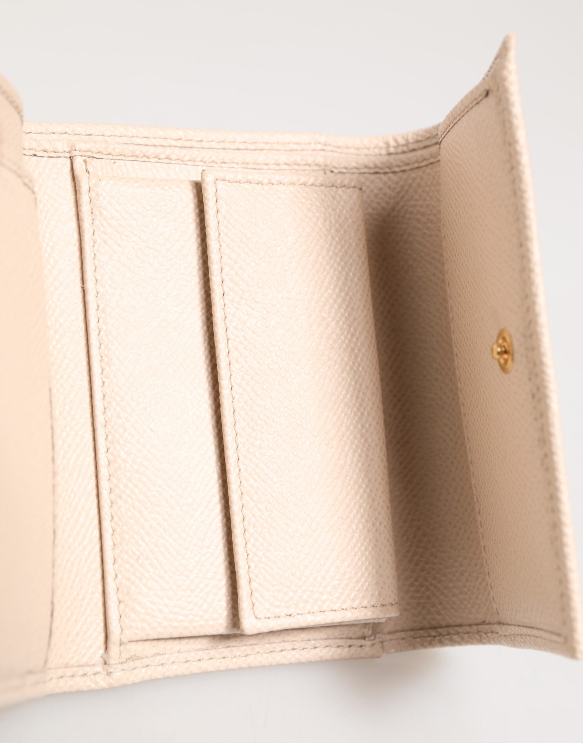 Dolce & Gabbana Light Pink Leather Calf Dg Logo French Flap Wallet Glam Steals