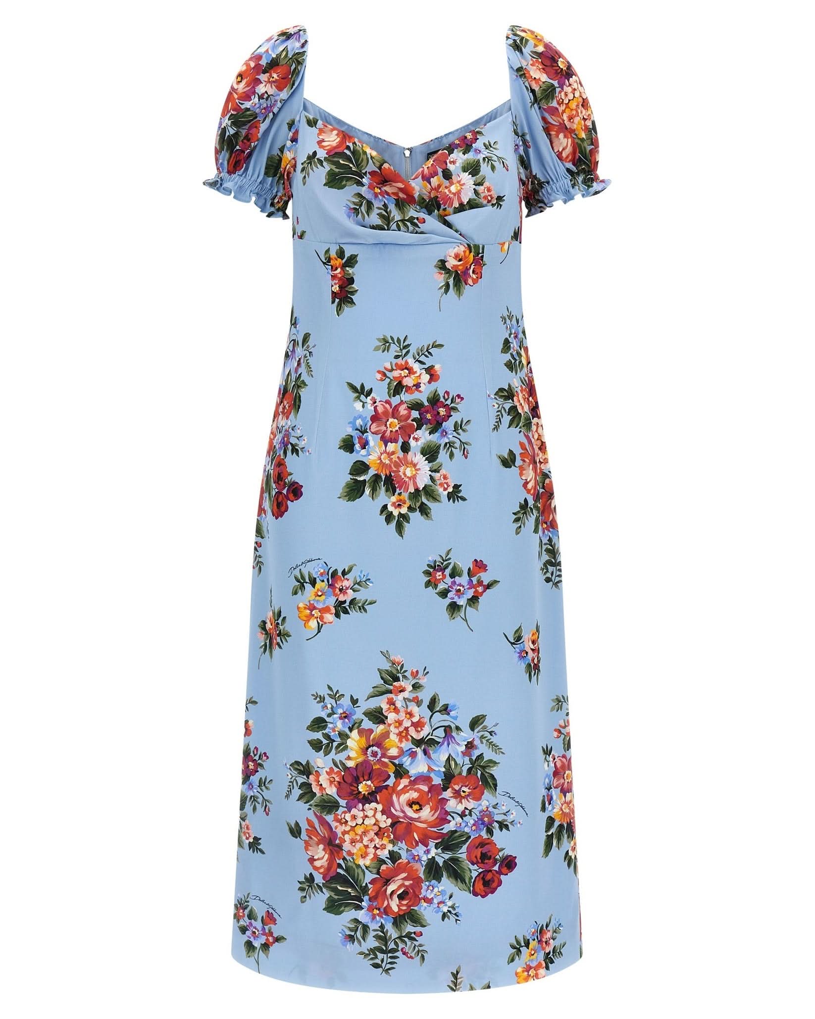 Dolce & Gabbana Mazzo Di Fiori Print Dress Glam Steals