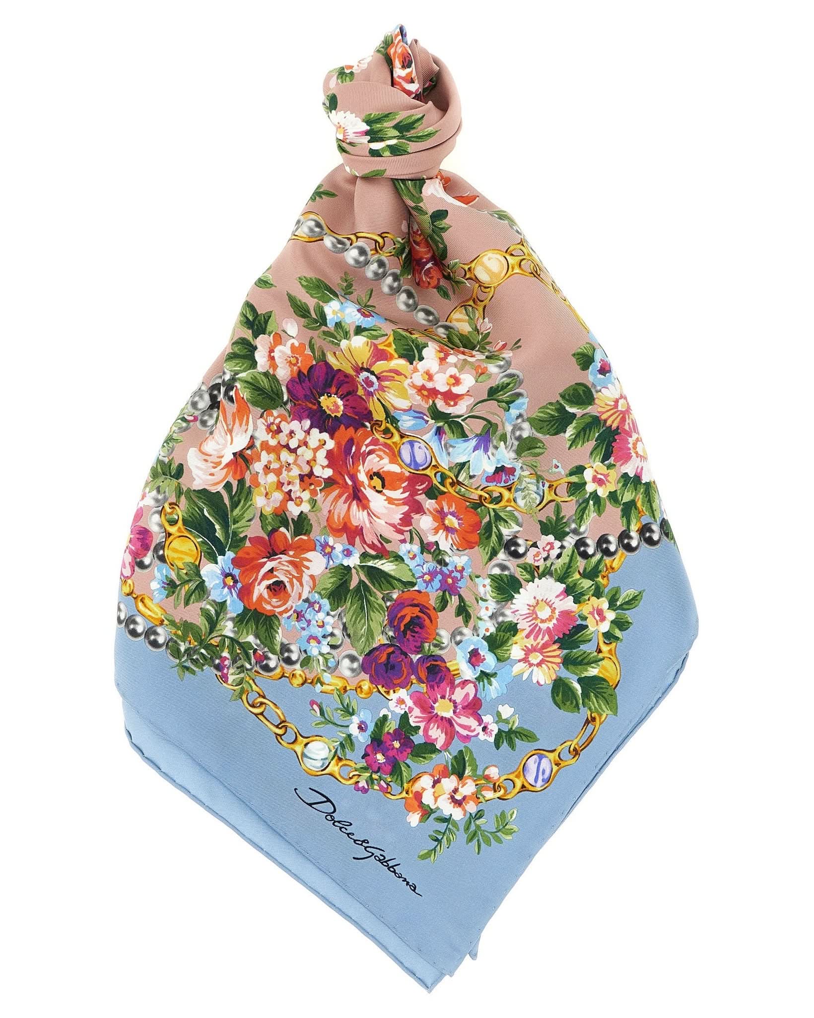 Dolce & Gabbana Mazzolini Di Fiori Scarf Glam Steals