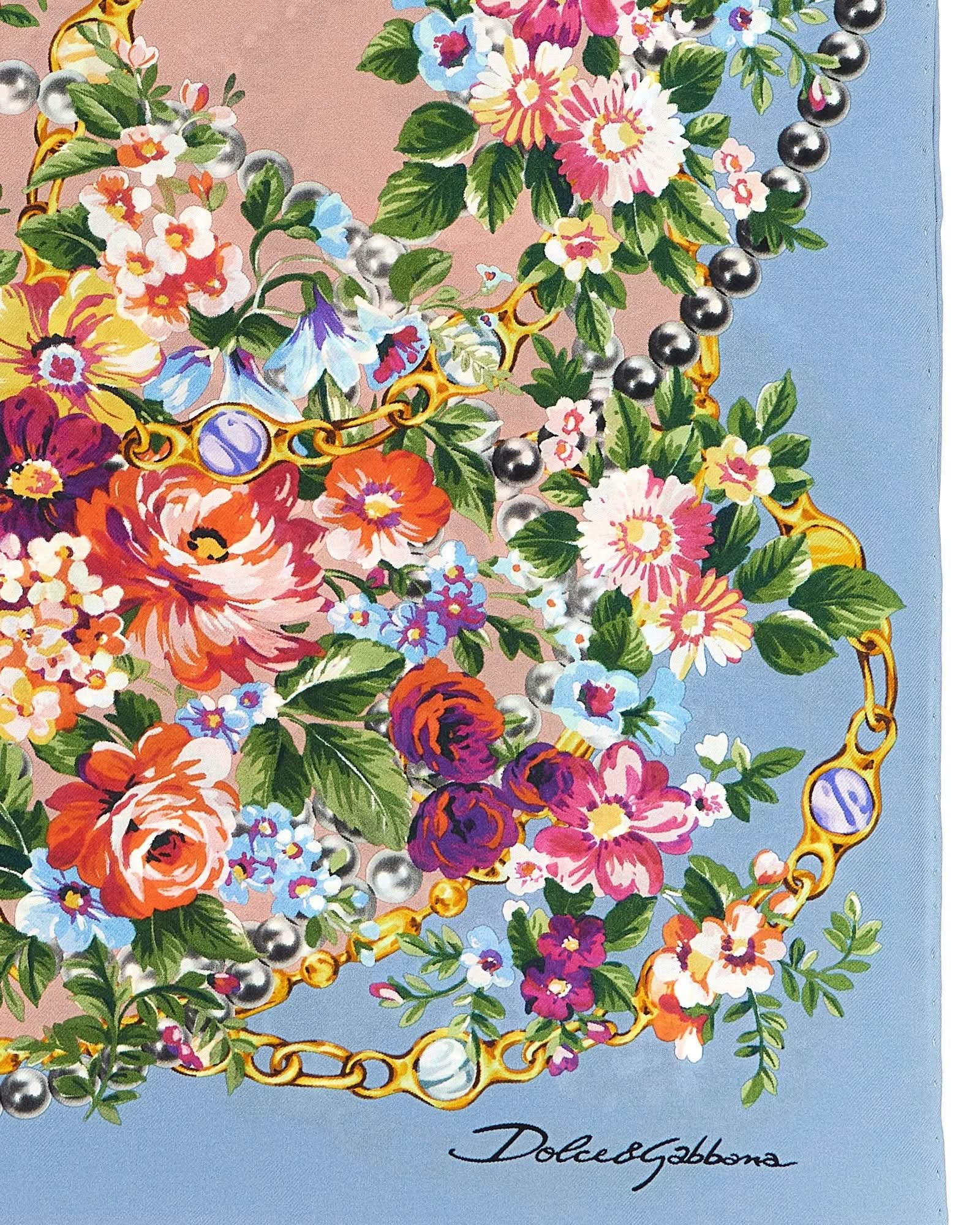 Dolce & Gabbana Mazzolini Di Fiori Scarf Glam Steals