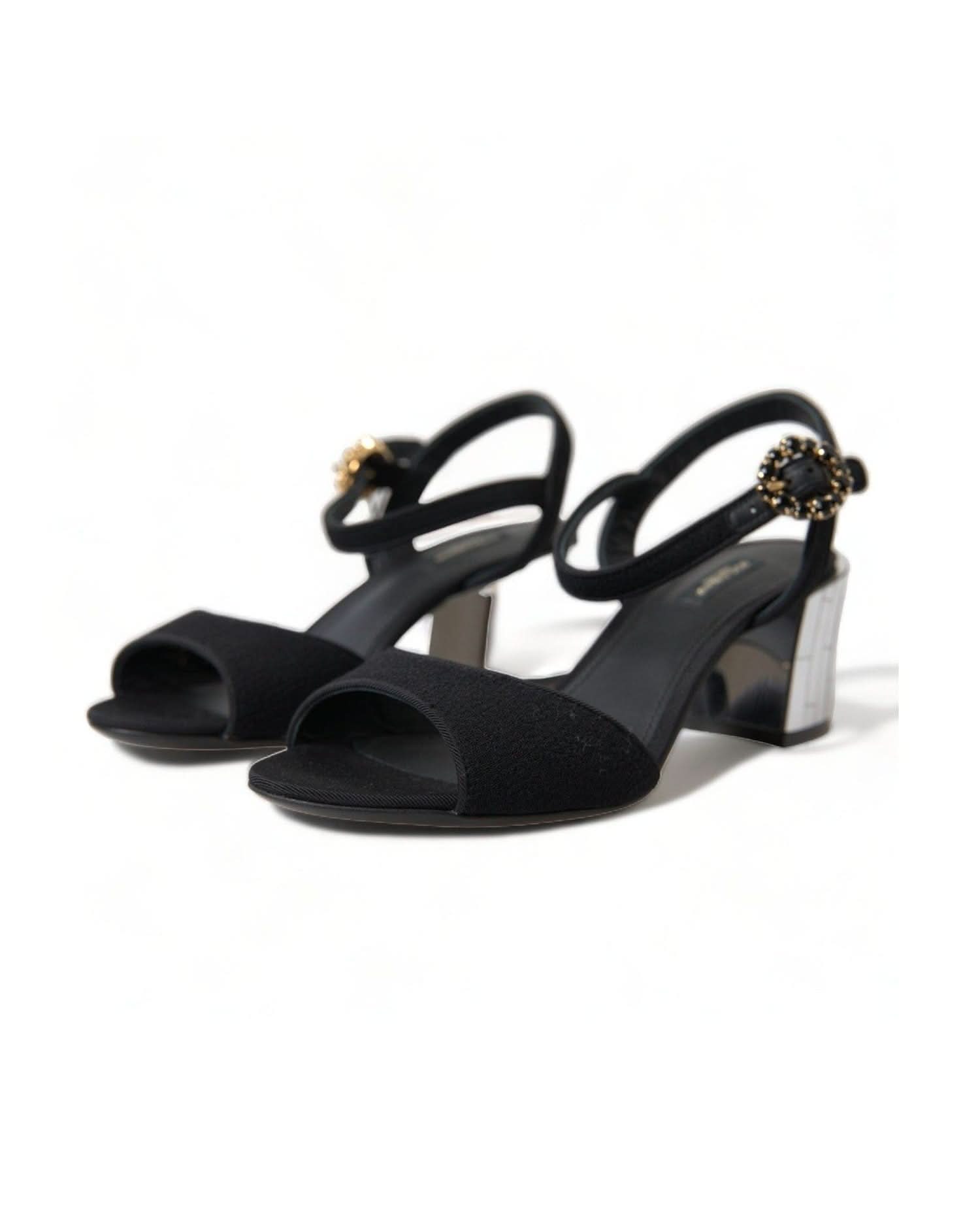 Dolce & Gabbana Mirror Heel Ankle Strap Sandals Heels