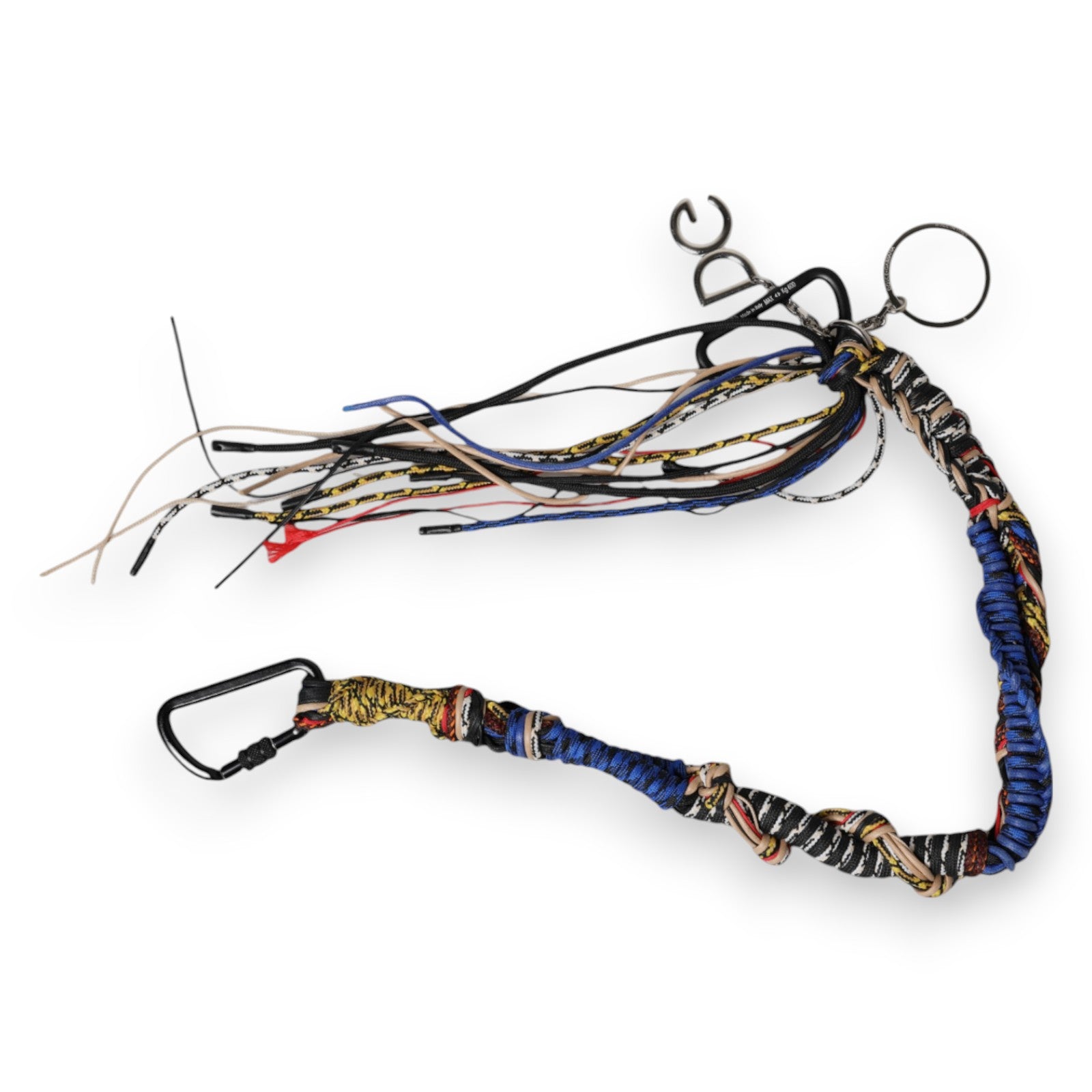 Dolce & Gabbana Multicolor Braided Rope Logo Bag Shoulder Strap Glam Steals