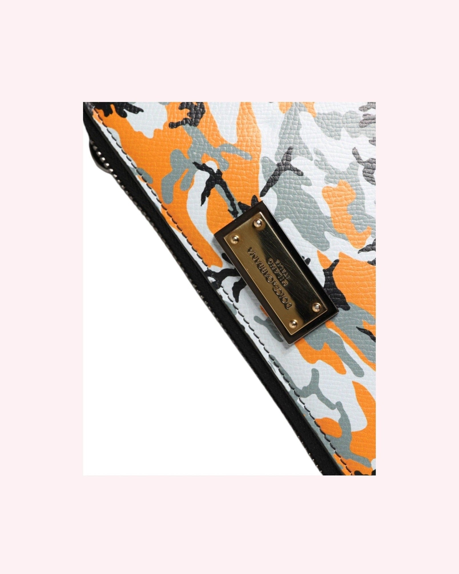 Dolce & Gabbana Camouflage Leather Purse Cross Body Multicolor Bag Glam Steals