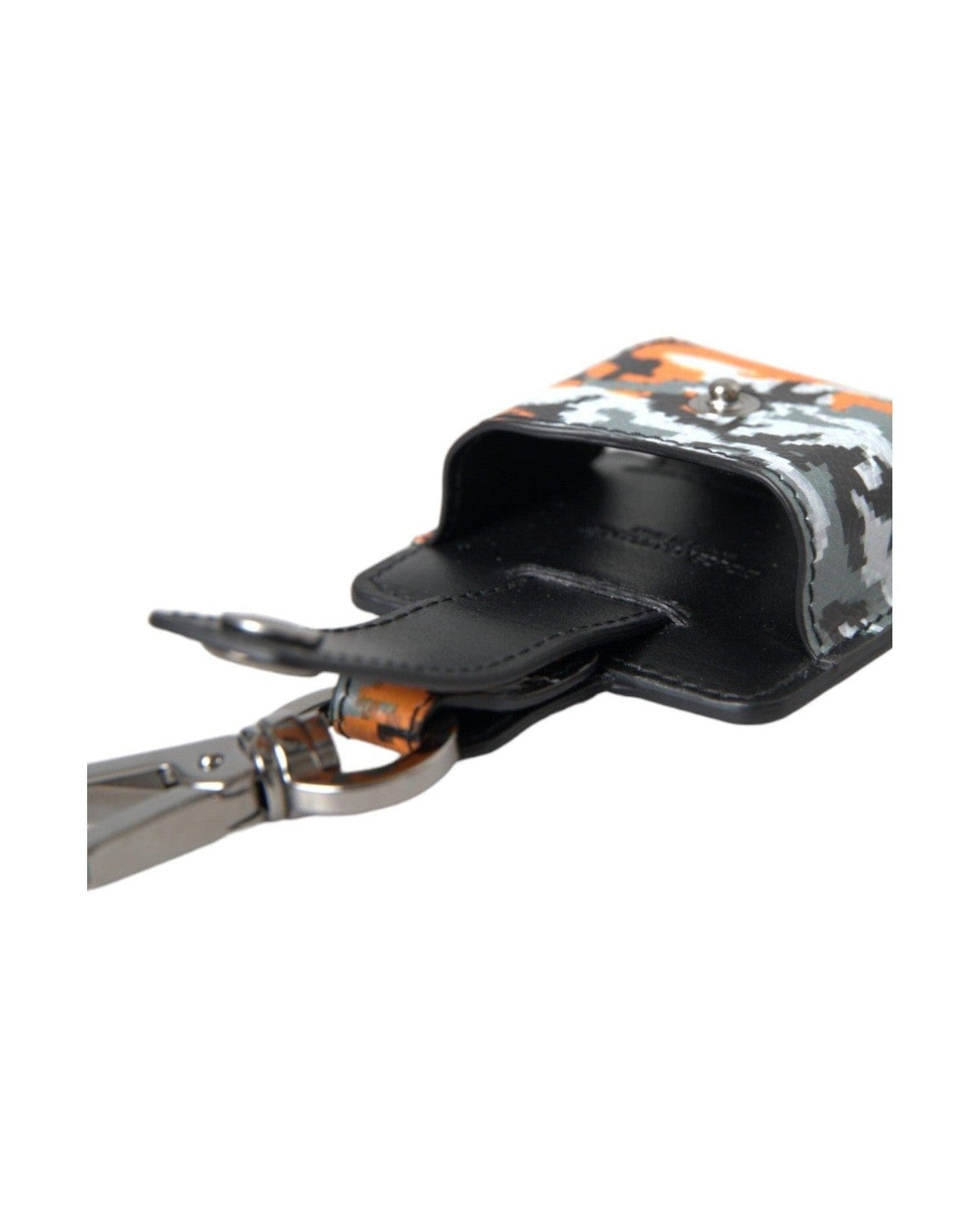 Dolce & Gabbana Camouflage Print Leather Metal Airpods Multicolor Case Glam Steals