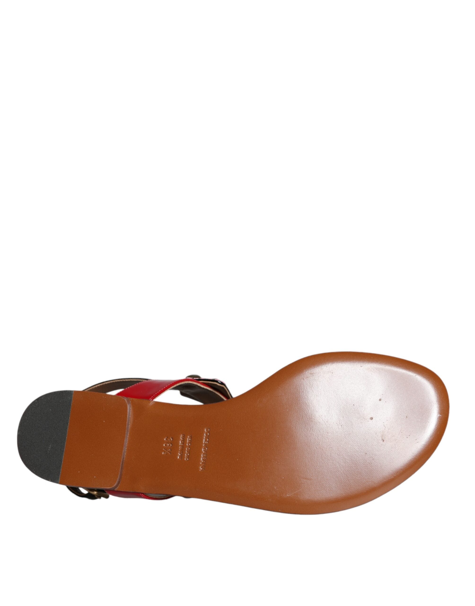 Dolce & Gabbana Multicolor Crystal Sandals Flip Flops Shoes Glam Steals