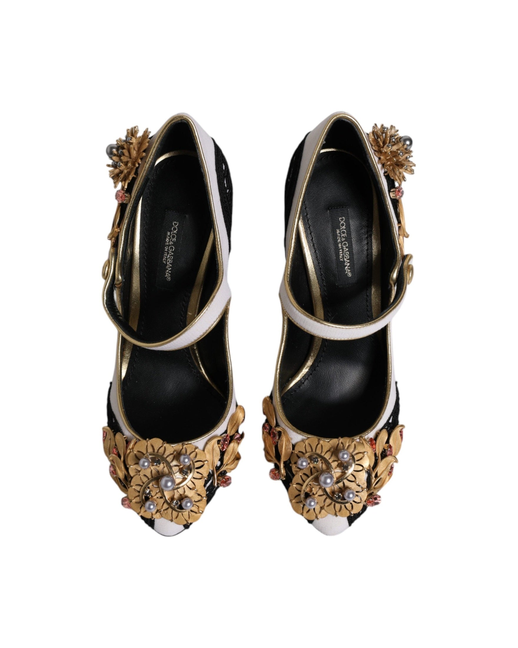 Dolce & Gabbana Multicolor Embellished Heels Pumps Shoes Glam Steals