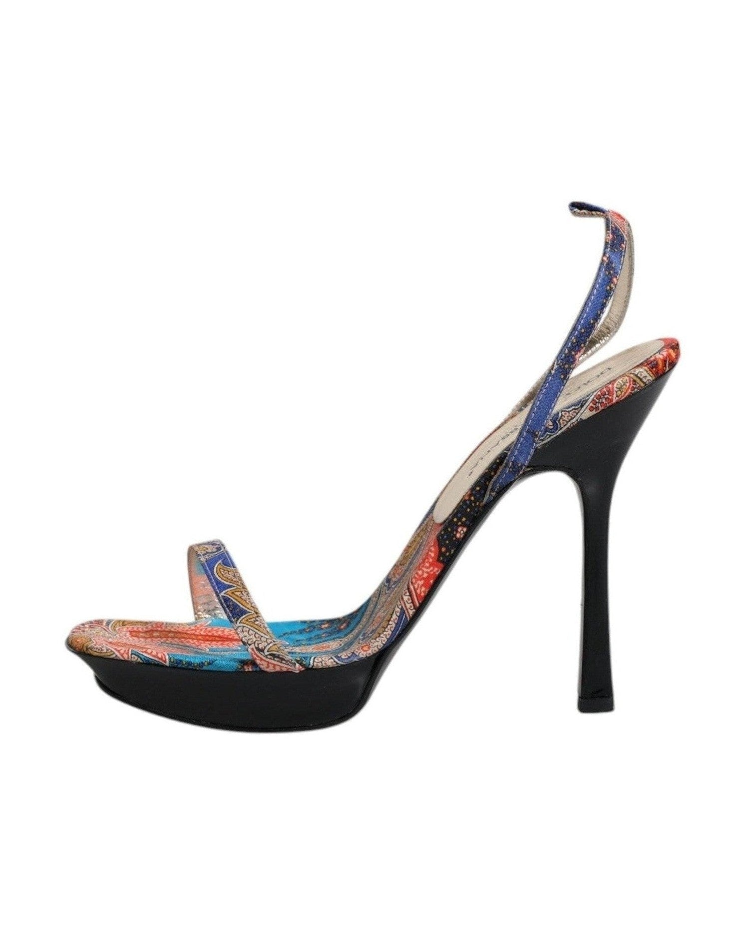 Dolce & Gabbana Multicolor Floral High Heels Sandals Shoes Glam Steals