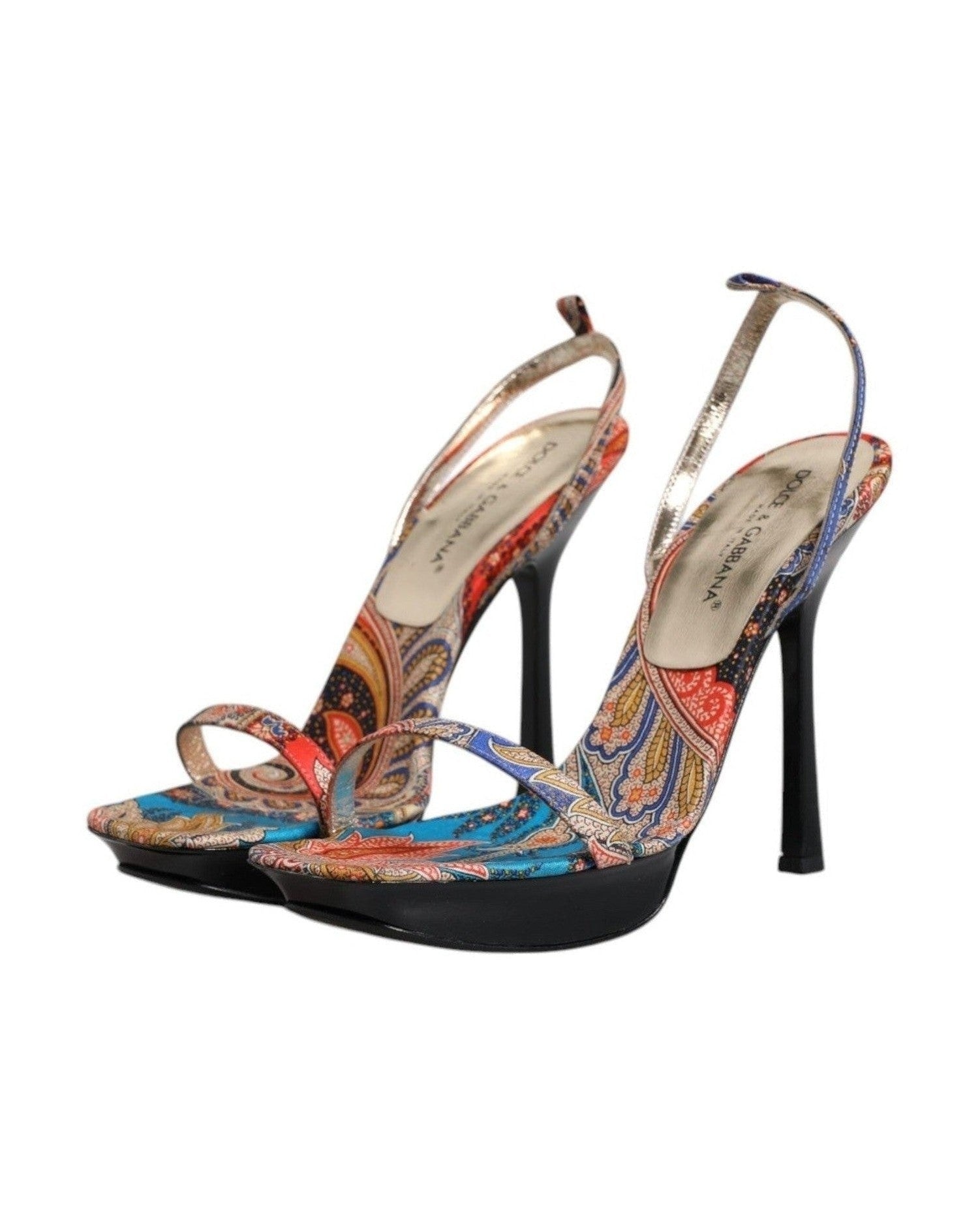 Dolce & Gabbana Multicolor Floral High Heels Sandals Shoes Glam Steals