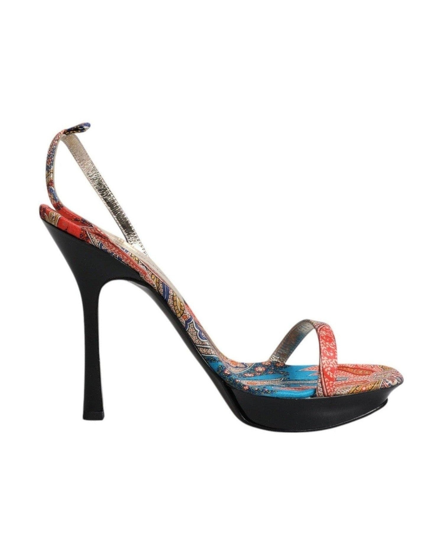 Dolce & Gabbana Multicolor Floral High Heels Sandals Shoes Glam Steals