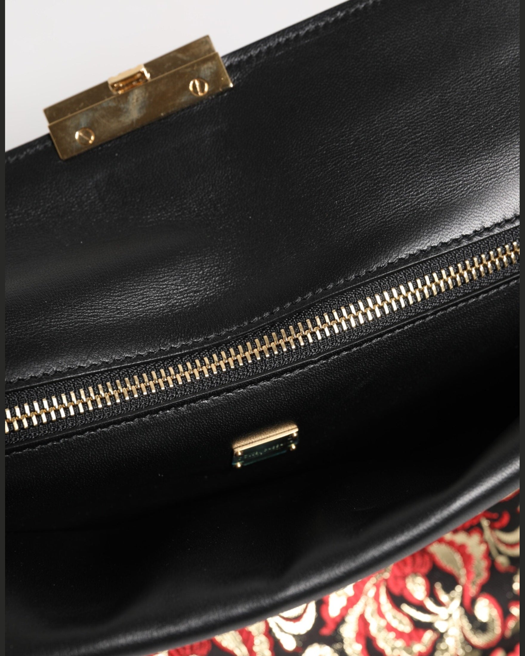 Dolce & Gabbana Multicolor Jacquard Floral Document Briefcase Bag Glam Steals
