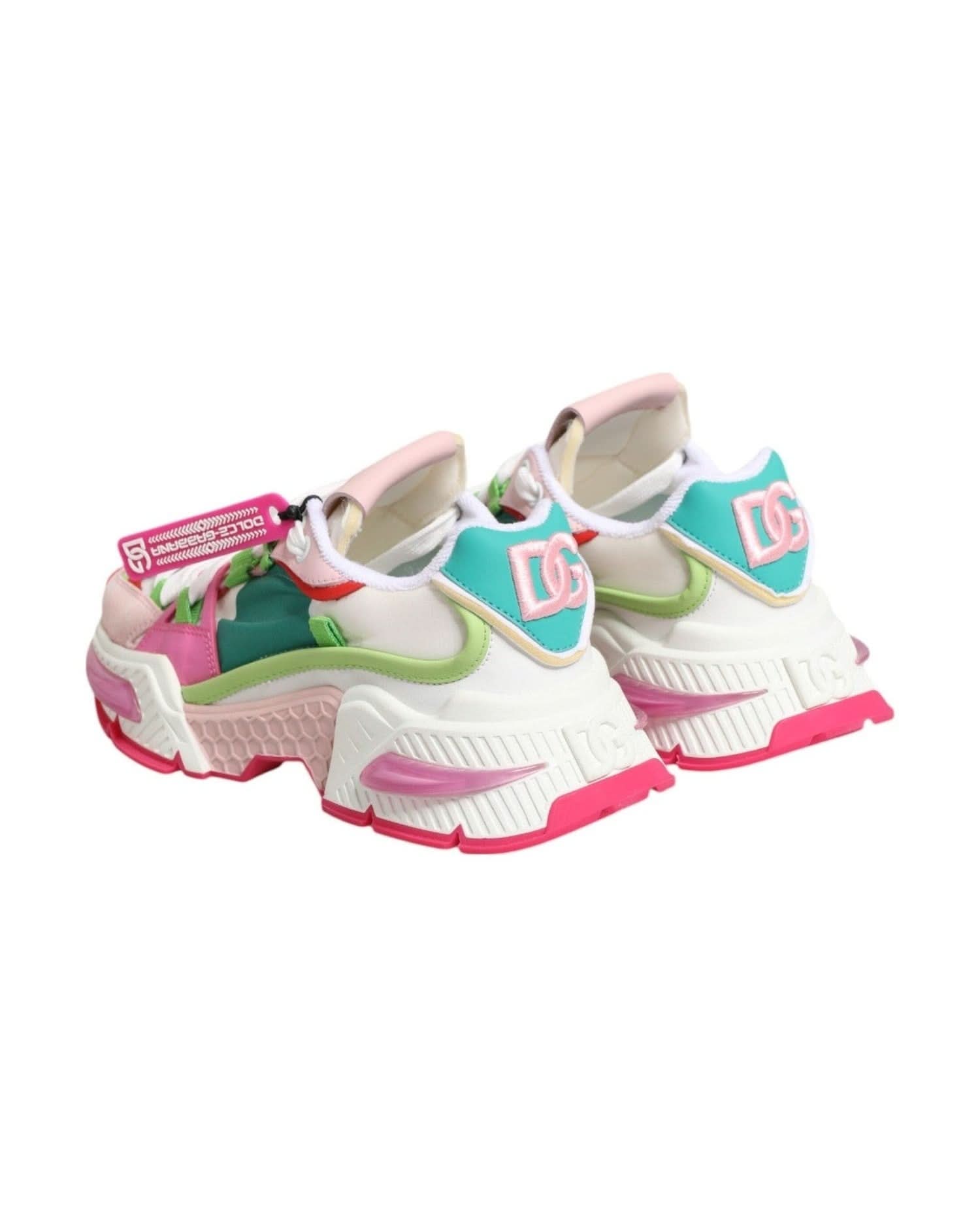 Dolce & Gabbana Multicolor Leather Airmaster Low Top Sneaker Shoes Sneakers