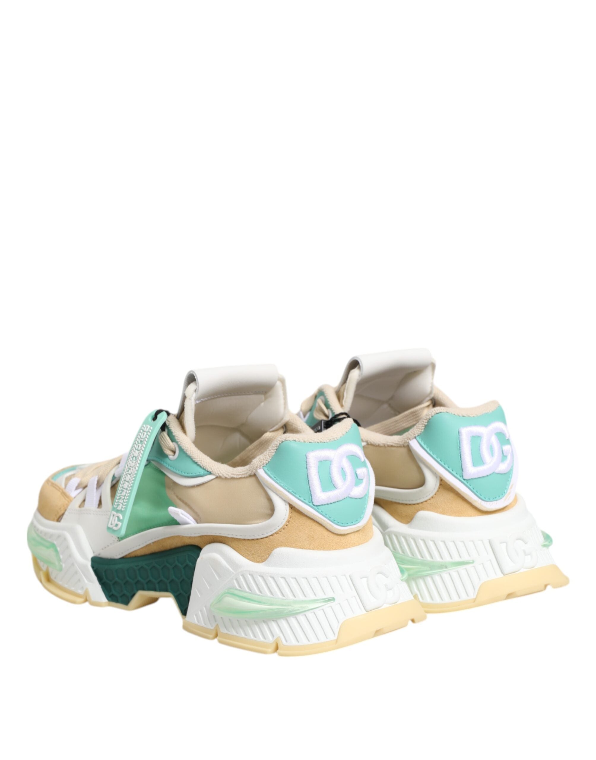 Dolce & Gabbana Multicolor Leather Airmaster Low Top Sneakers Shoes Glam Steals