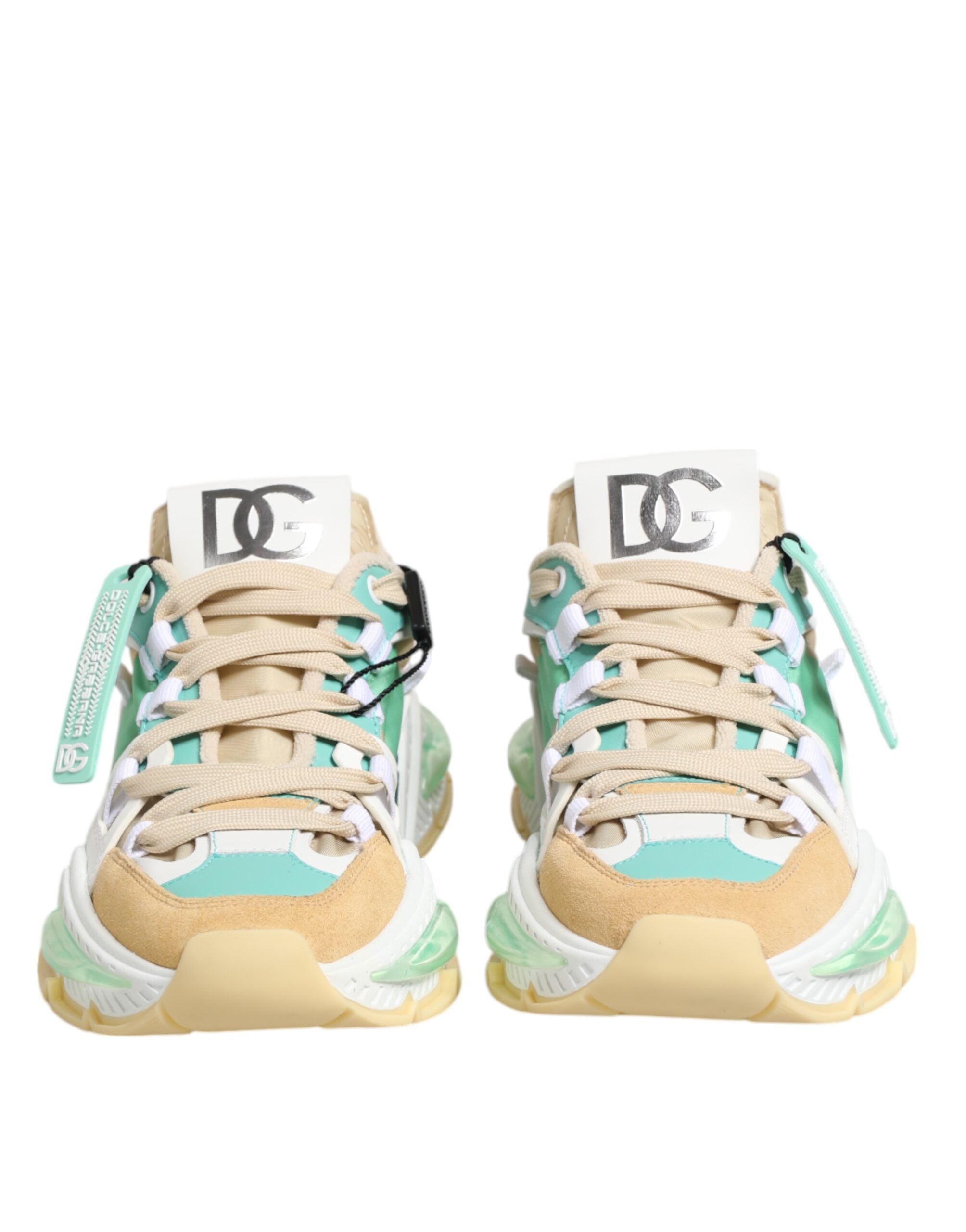 Dolce & Gabbana Multicolor Leather Airmaster Low Top Sneakers Shoes Glam Steals