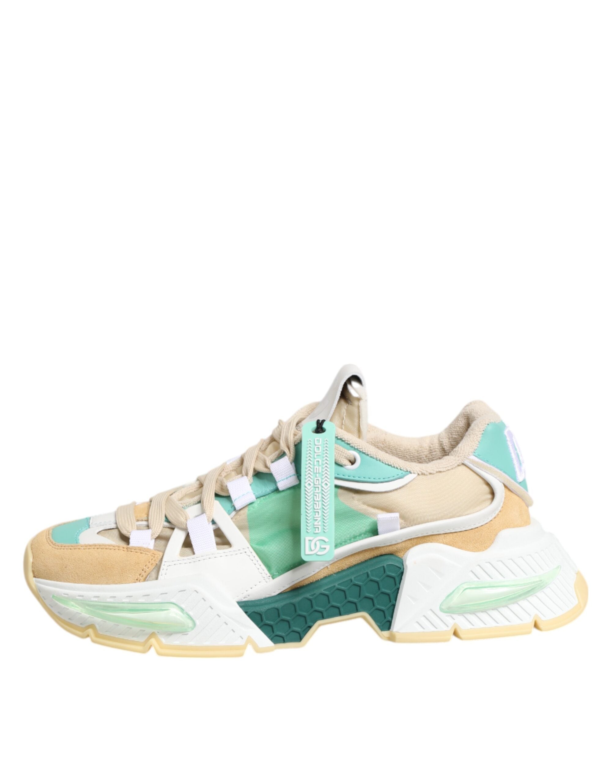 Dolce & Gabbana Multicolor Leather Airmaster Low Top Sneakers Shoes Glam Steals