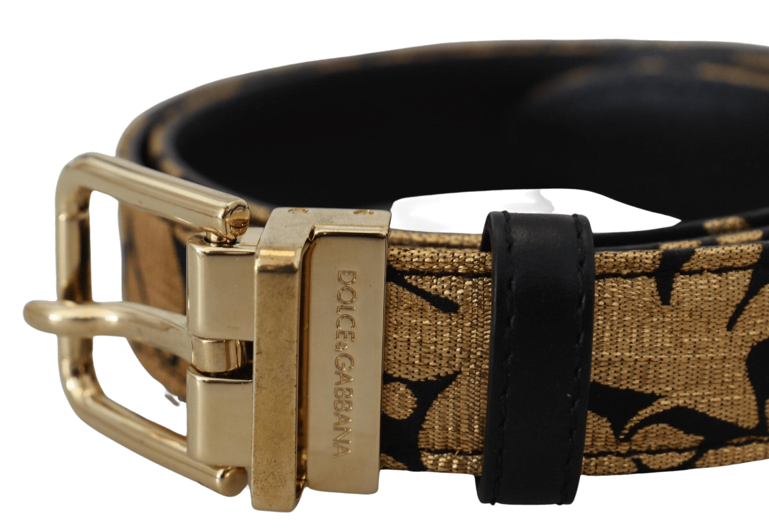 Dolce & Gabbana Multicolor Leather Jacquard Logo Buckle Belt Glam Steals