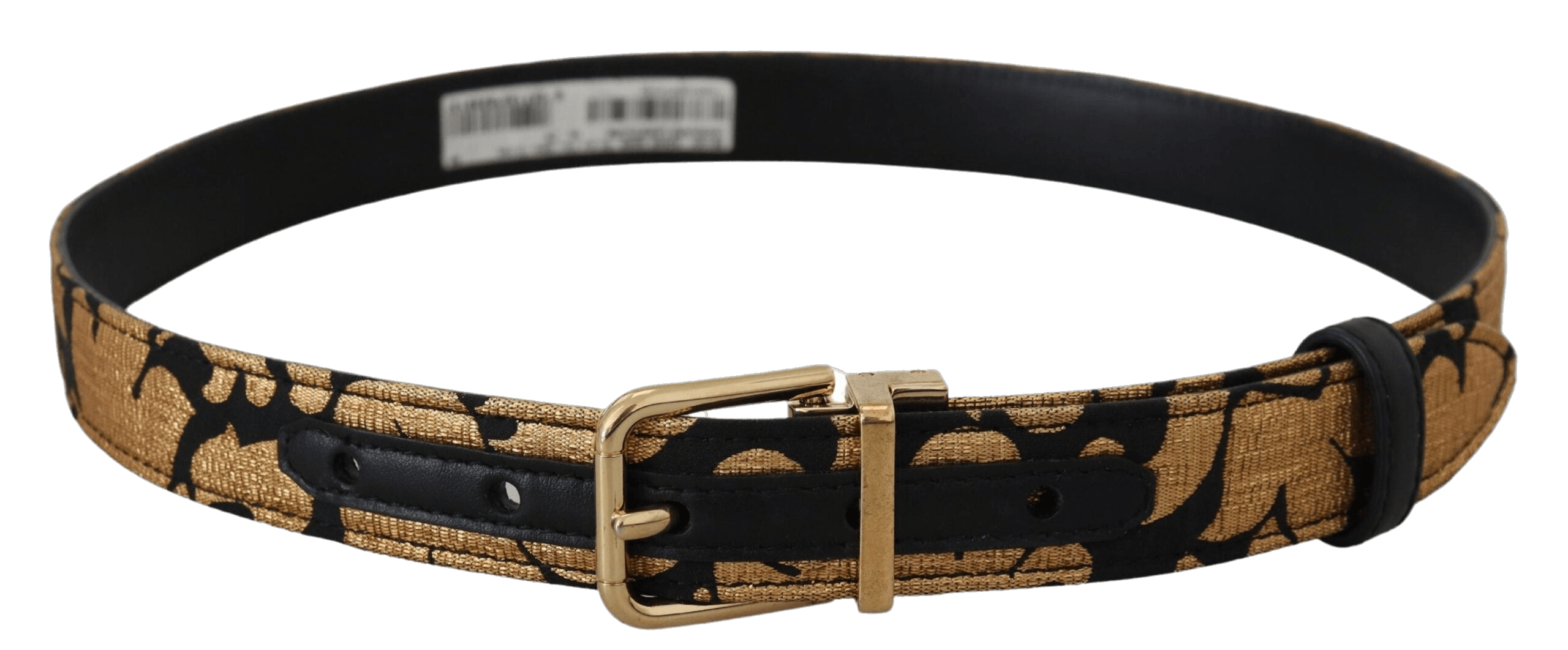 Dolce & Gabbana Multicolor Leather Jacquard Logo Buckle Belt Glam Steals