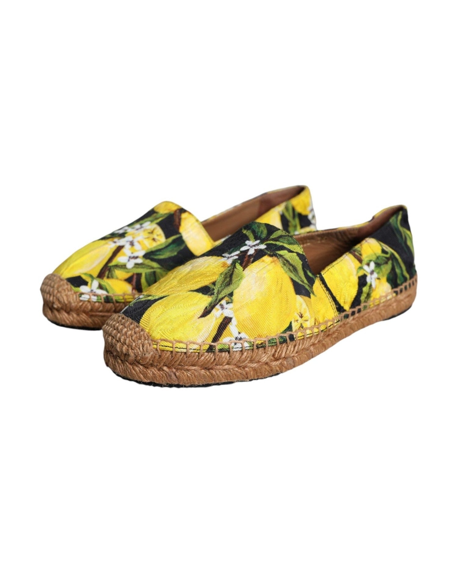 Dolce & Gabbana Multicolor Lemon Slip On Espadrilles Shoes Glam Steals