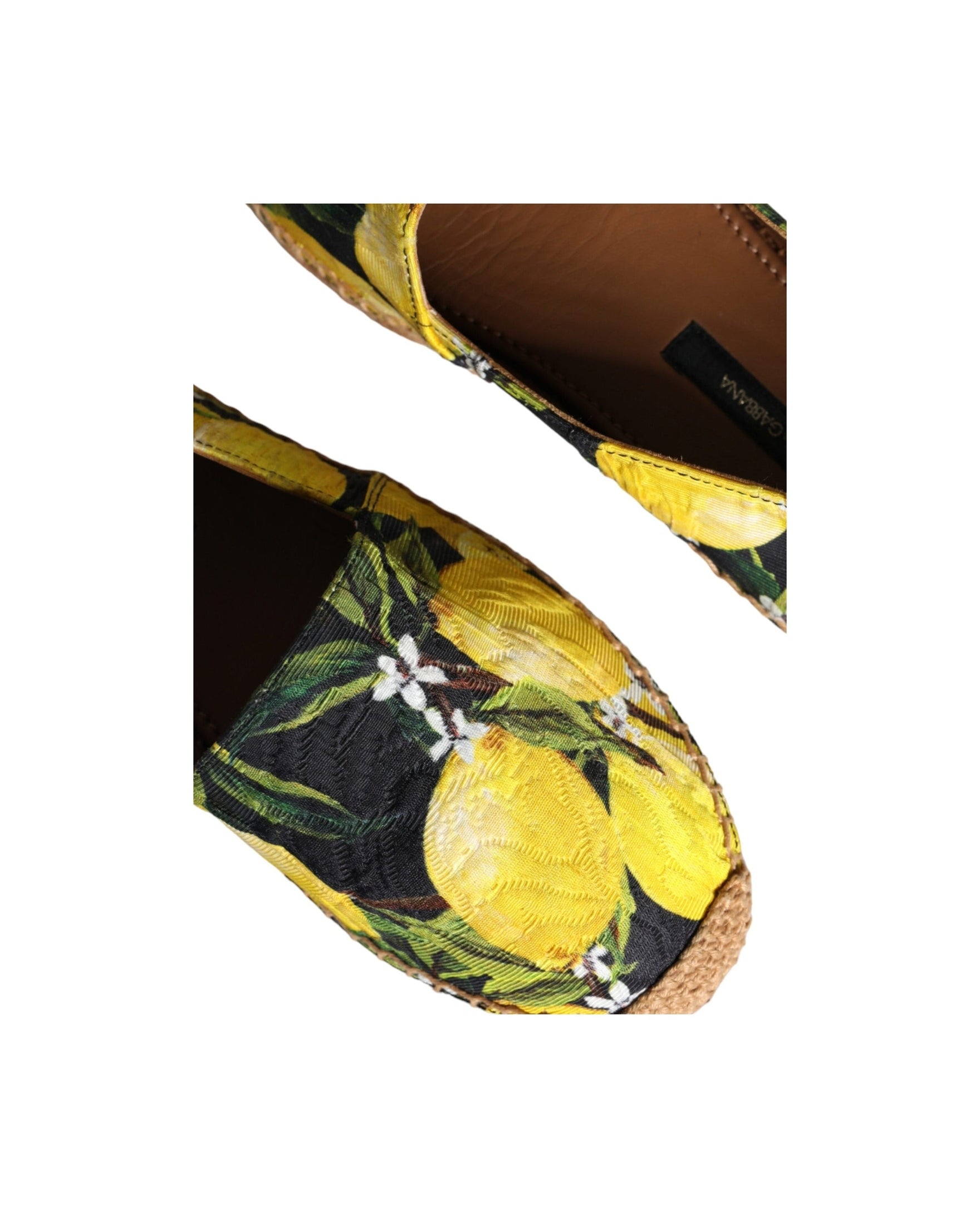 Dolce & Gabbana Multicolor Lemon Slip On Espadrilles Shoes Glam Steals