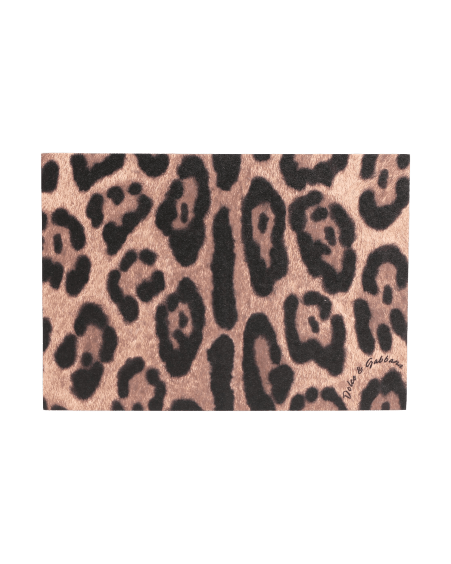 Dolce & Gabbana Multicolor Leopard Print Envelope Paper Post Card Holder Wallets & Money Clips
