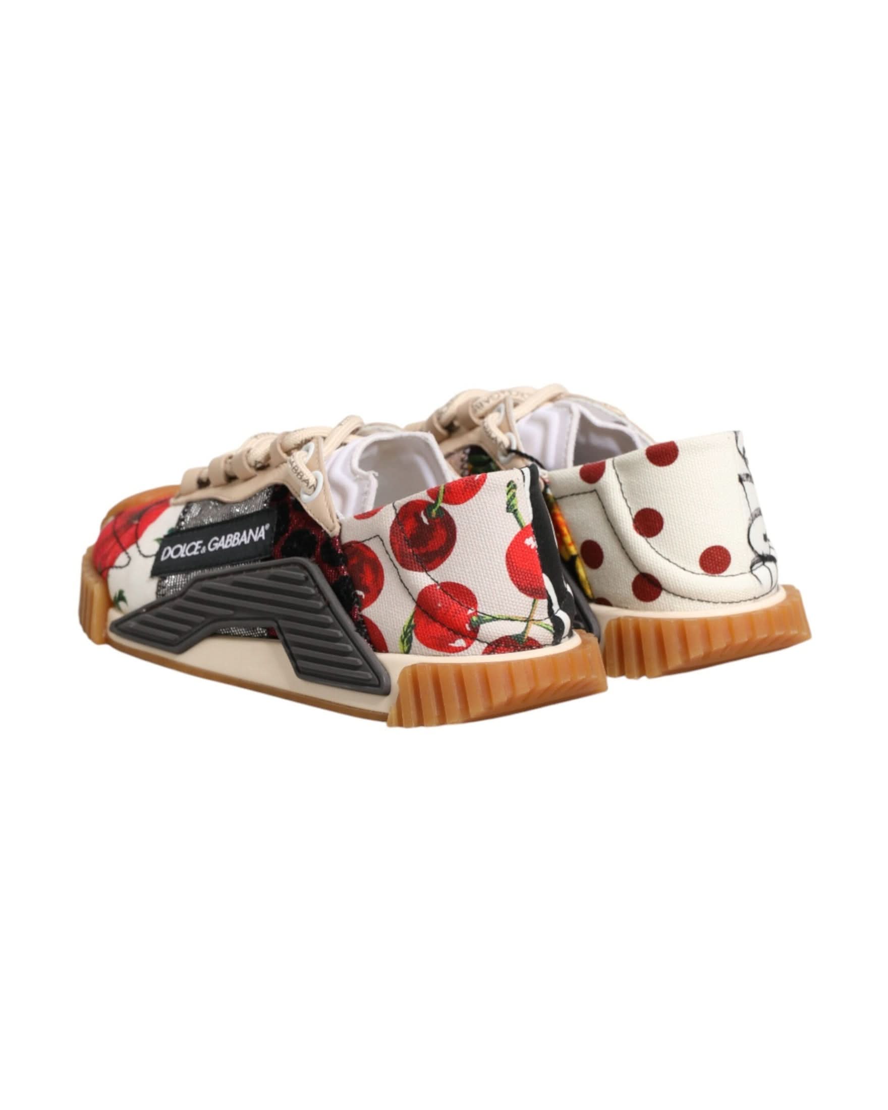 Dolce & Gabbana Multicolor Logo Low Top Ns1 Sneakers Shoes