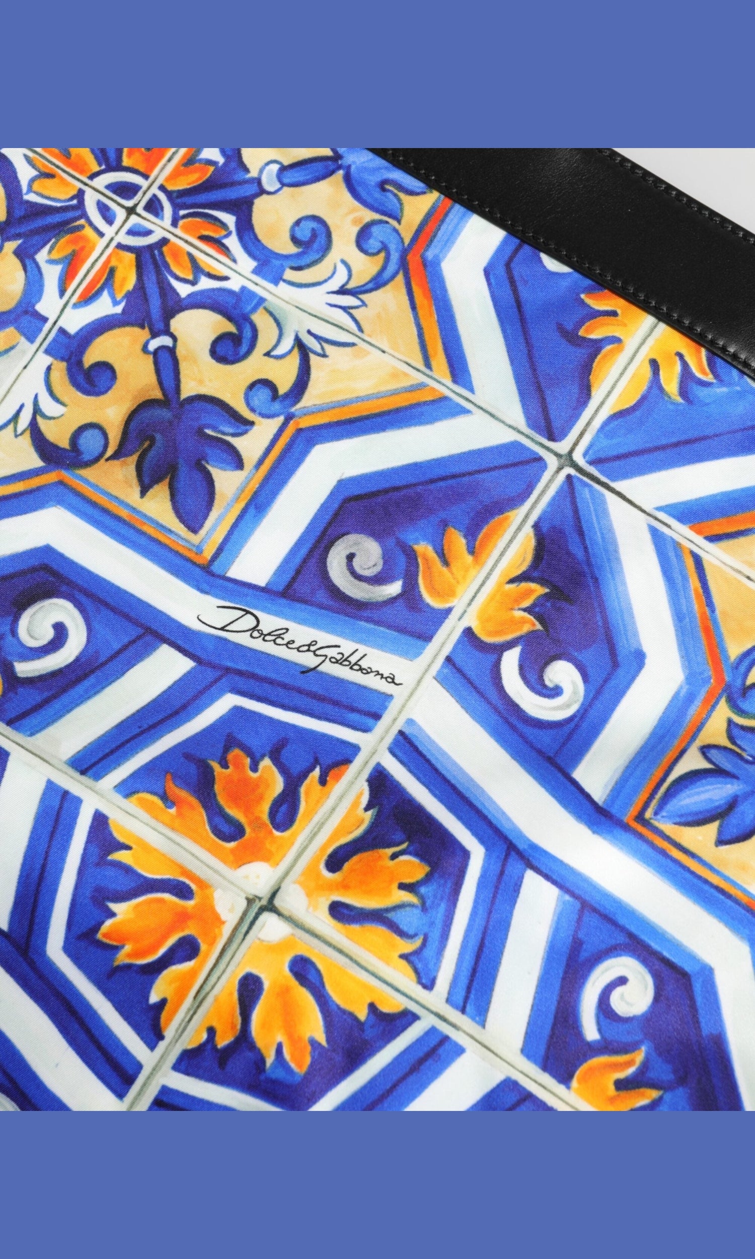 Dolce & Gabbana Multicolor Maiolica Print Tote Shoulder Strap Bag Glam Steals