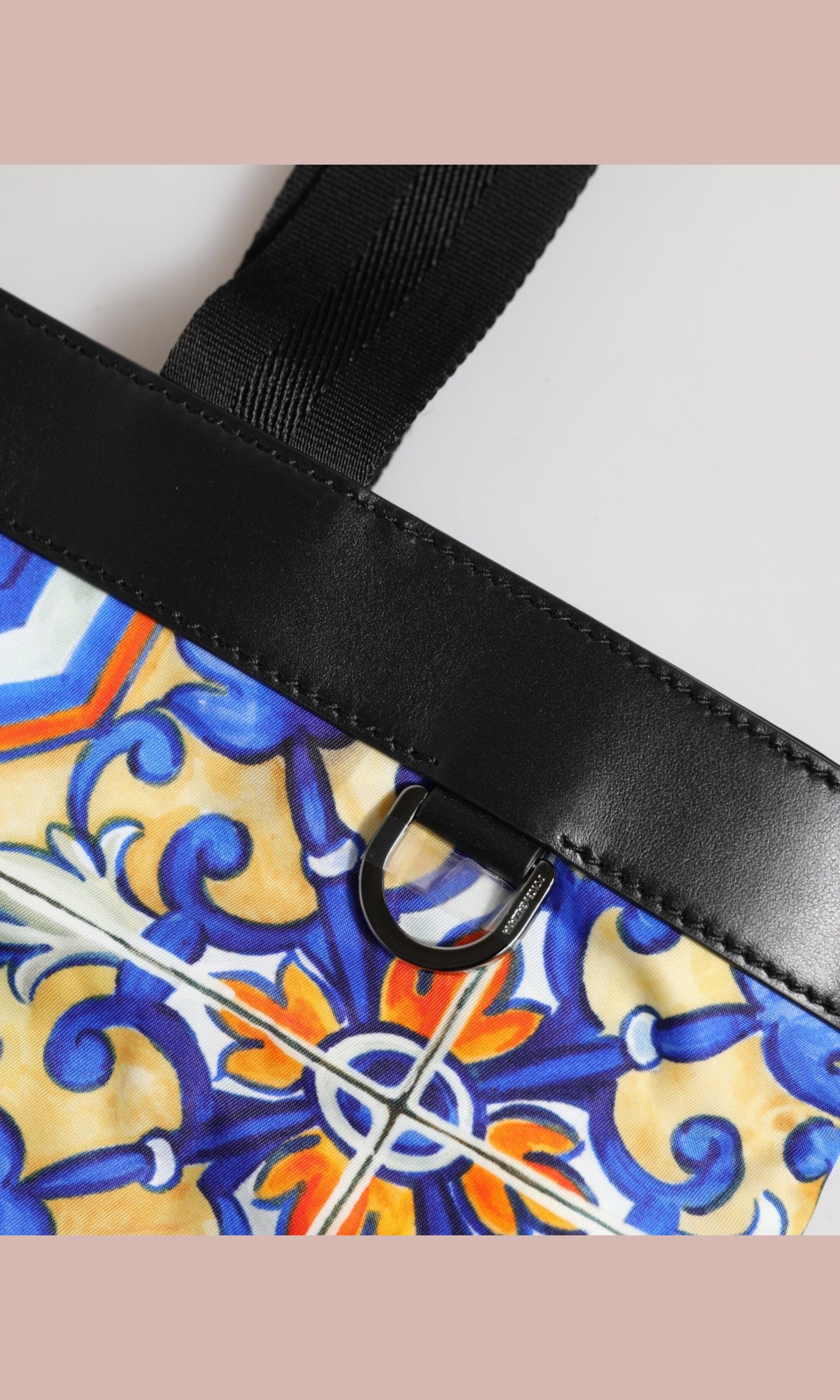 Dolce & Gabbana Multicolor Maiolica Print Tote Shoulder Strap Bag Glam Steals
