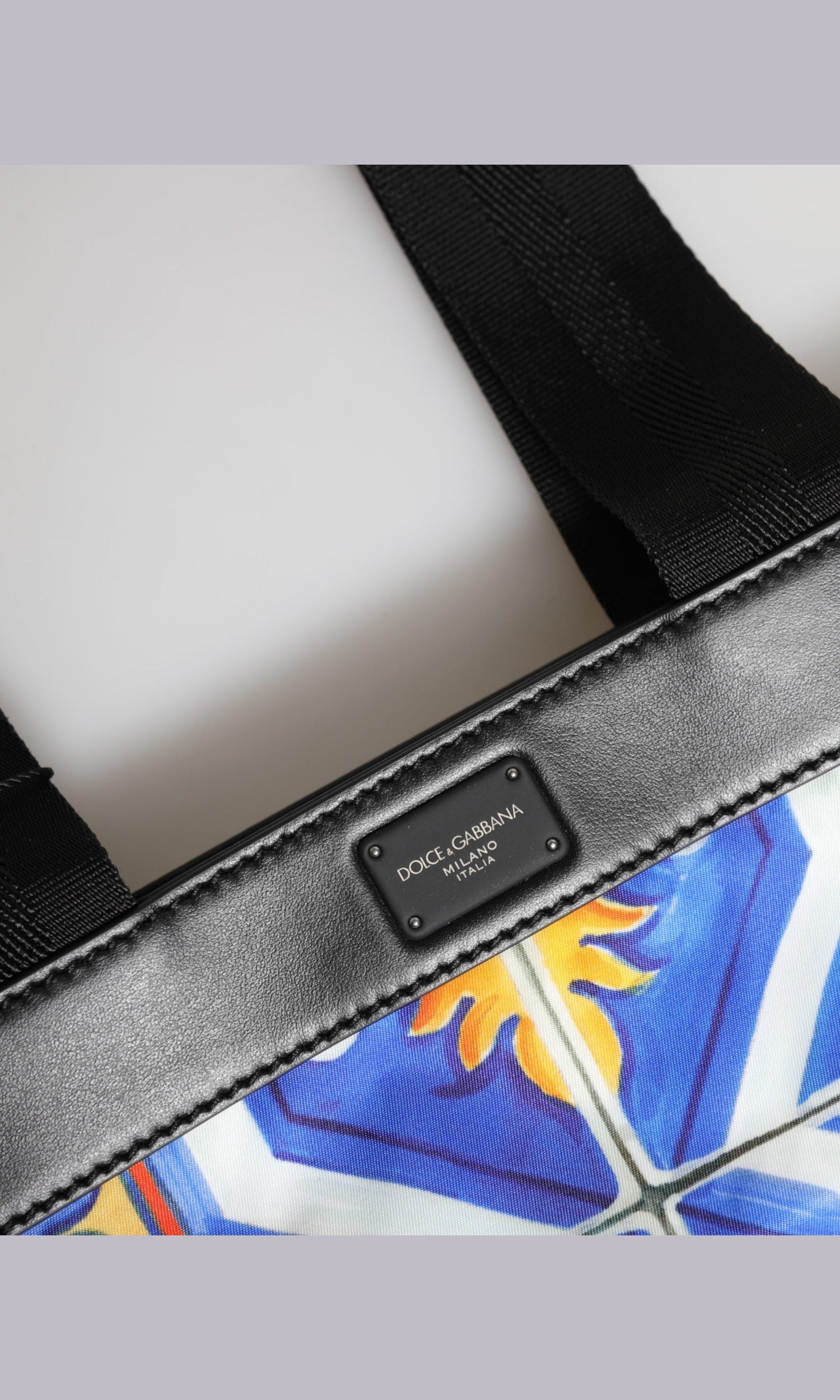 Dolce & Gabbana Multicolor Maiolica Print Tote Shoulder Strap Bag Glam Steals