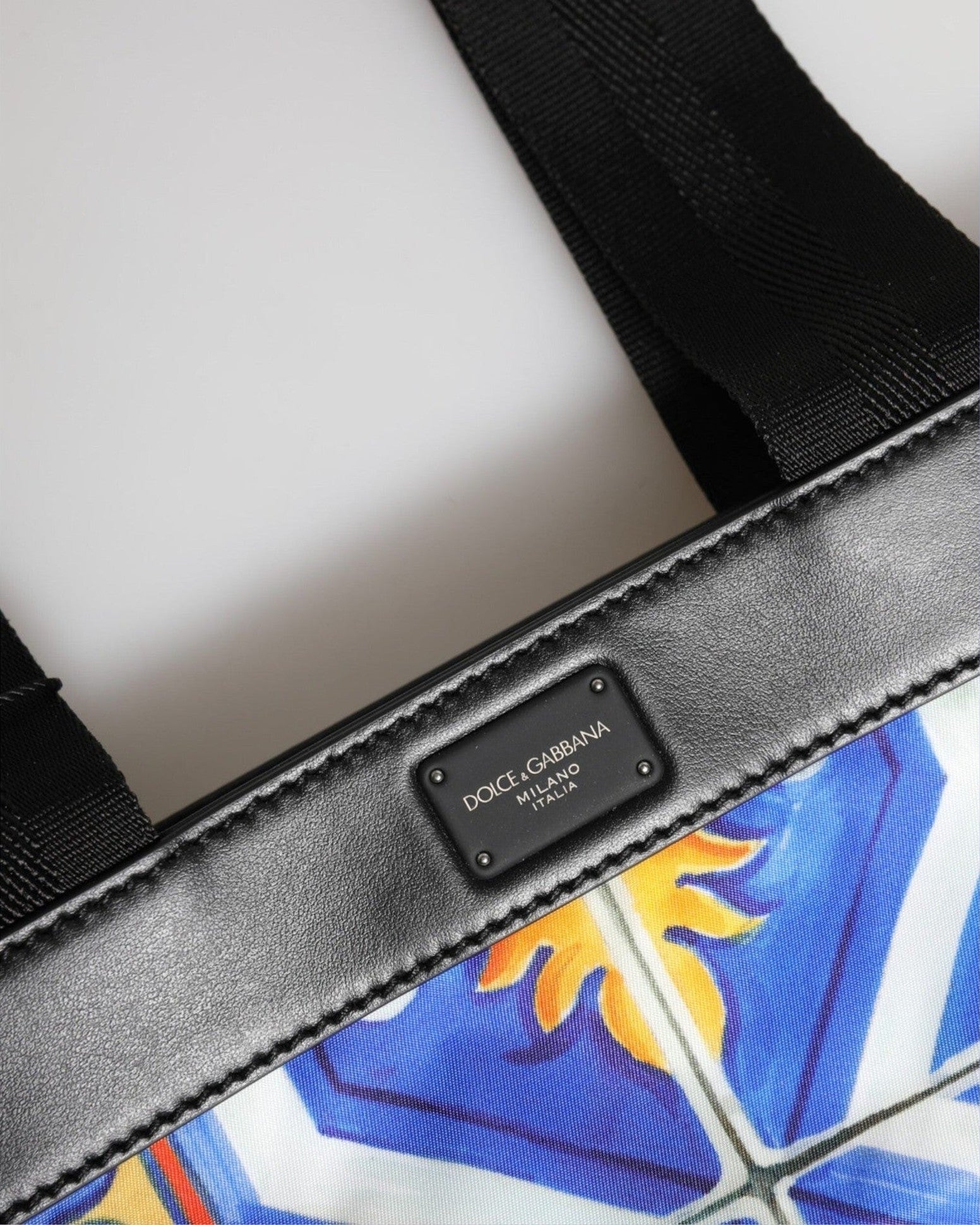 Dolce & Gabbana Multicolor Maiolica Print Tote Shoulder Strap Bag Glam Steals