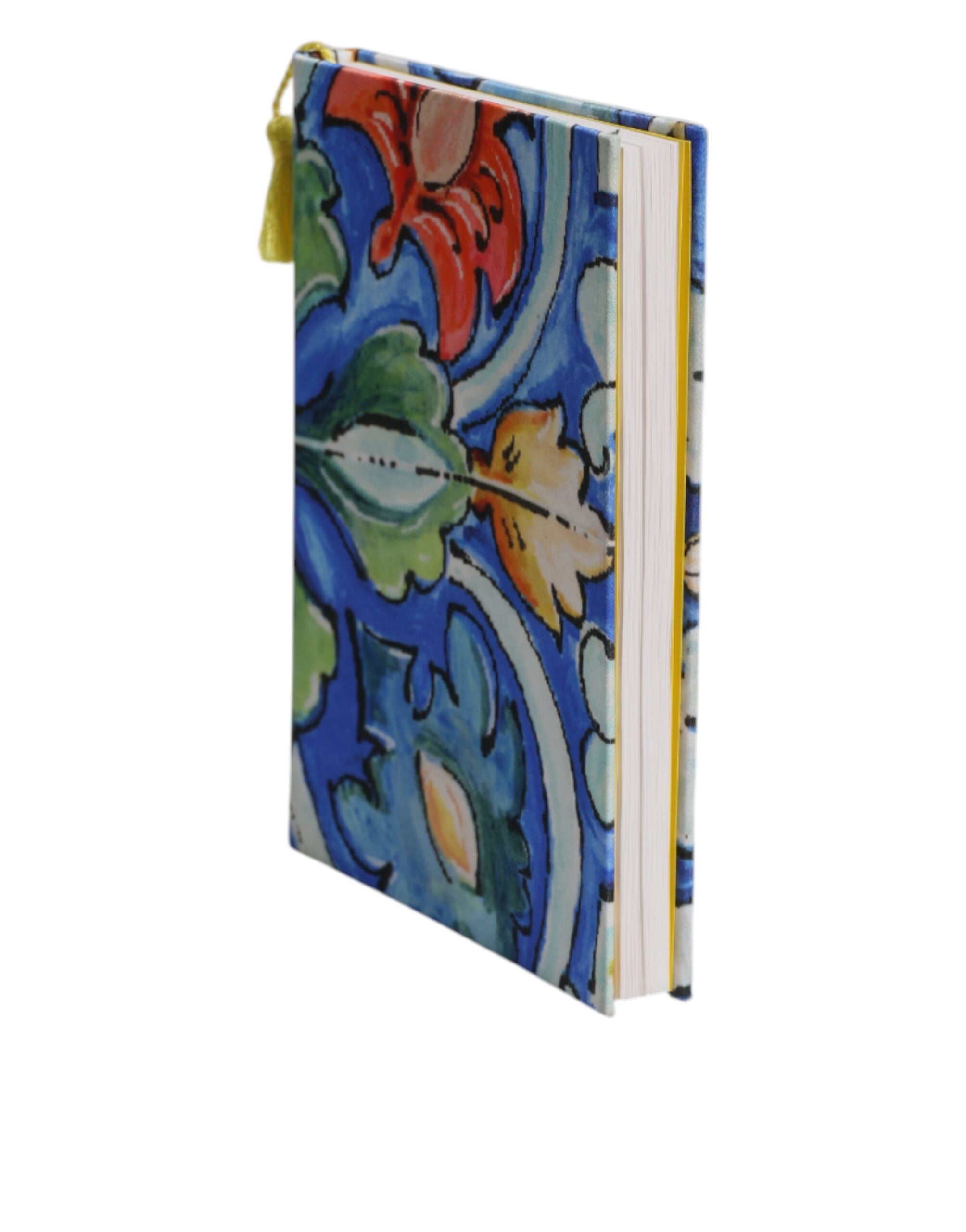 Dolce & Gabbana Multicolor Polyester Floral Siciliano Print Notebook Glam Steals