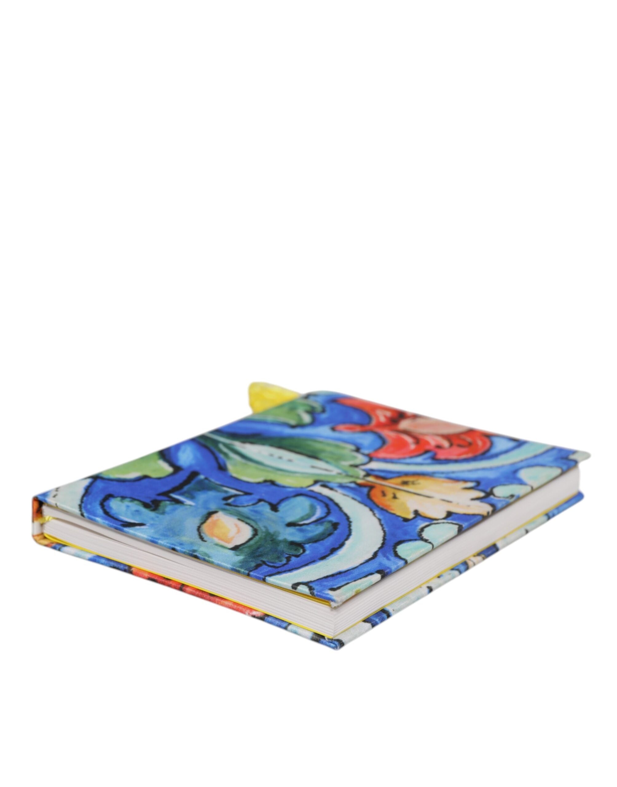 Dolce & Gabbana Multicolor Polyester Floral Siciliano Print Notebook Glam Steals