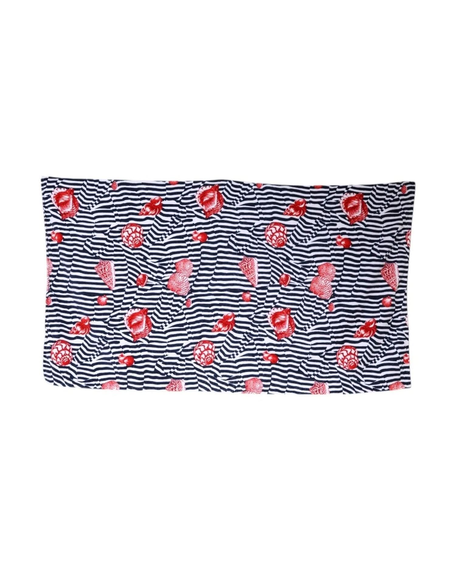Dolce & Gabbana Multicolor Stripes Seashells Beach Towel Beach Towels