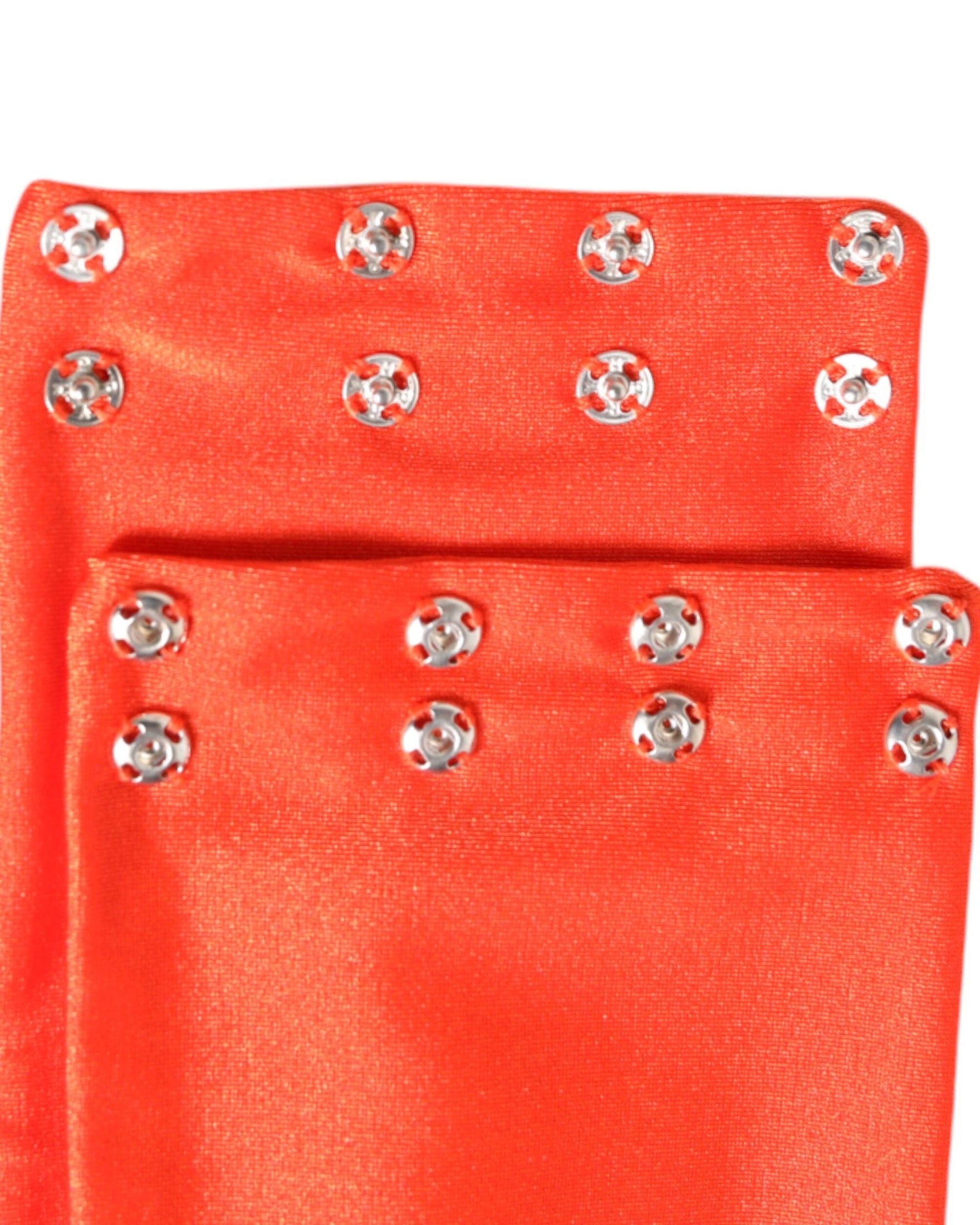 Dolce & Gabbana Orange Nylon Stretch Women Neck Warmer Scarf Glam Steals