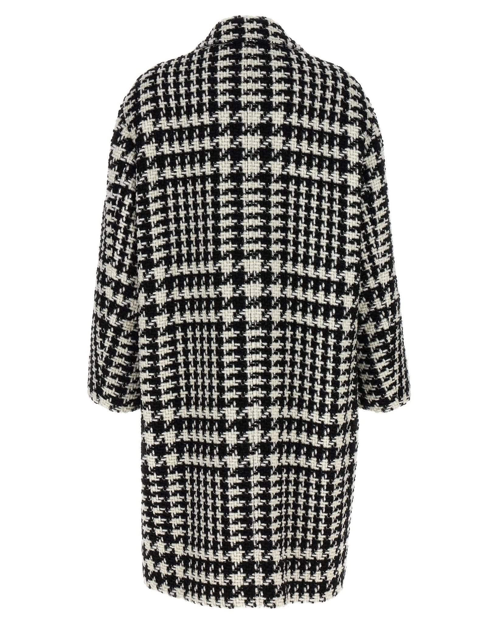 Dolce & Gabbana Pied De Poule Coat Glam Steals