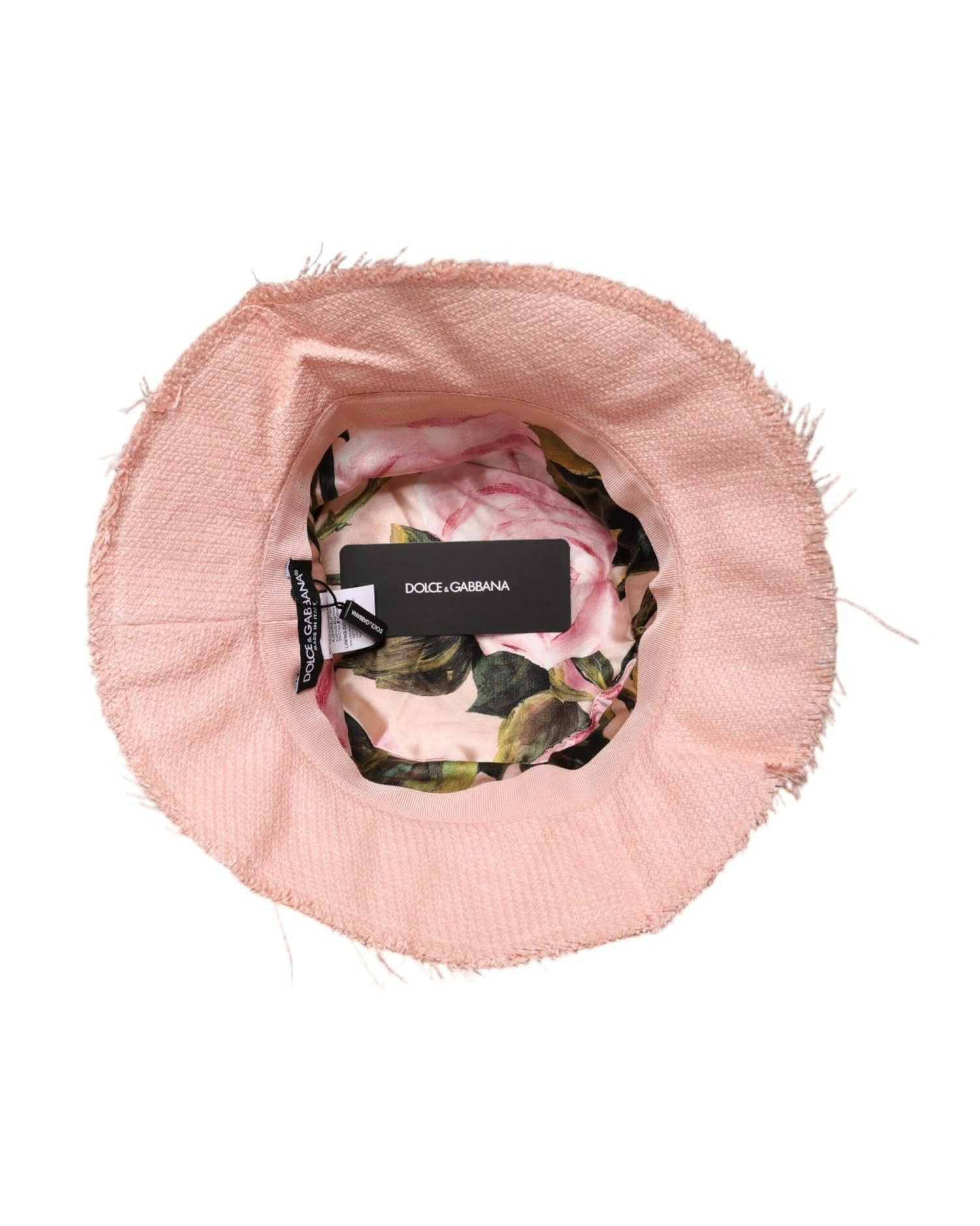 Dolce & Gabbana Pink Cotton Wide Brim Bucket Hat Glam Steals