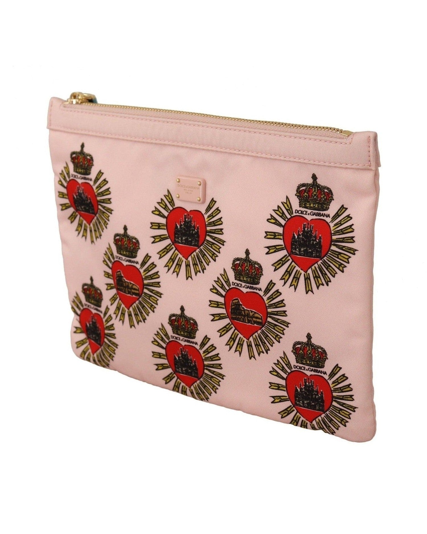 Dolce & Gabbana Pink Elegant Heart Clutch Wallet Glam Steals