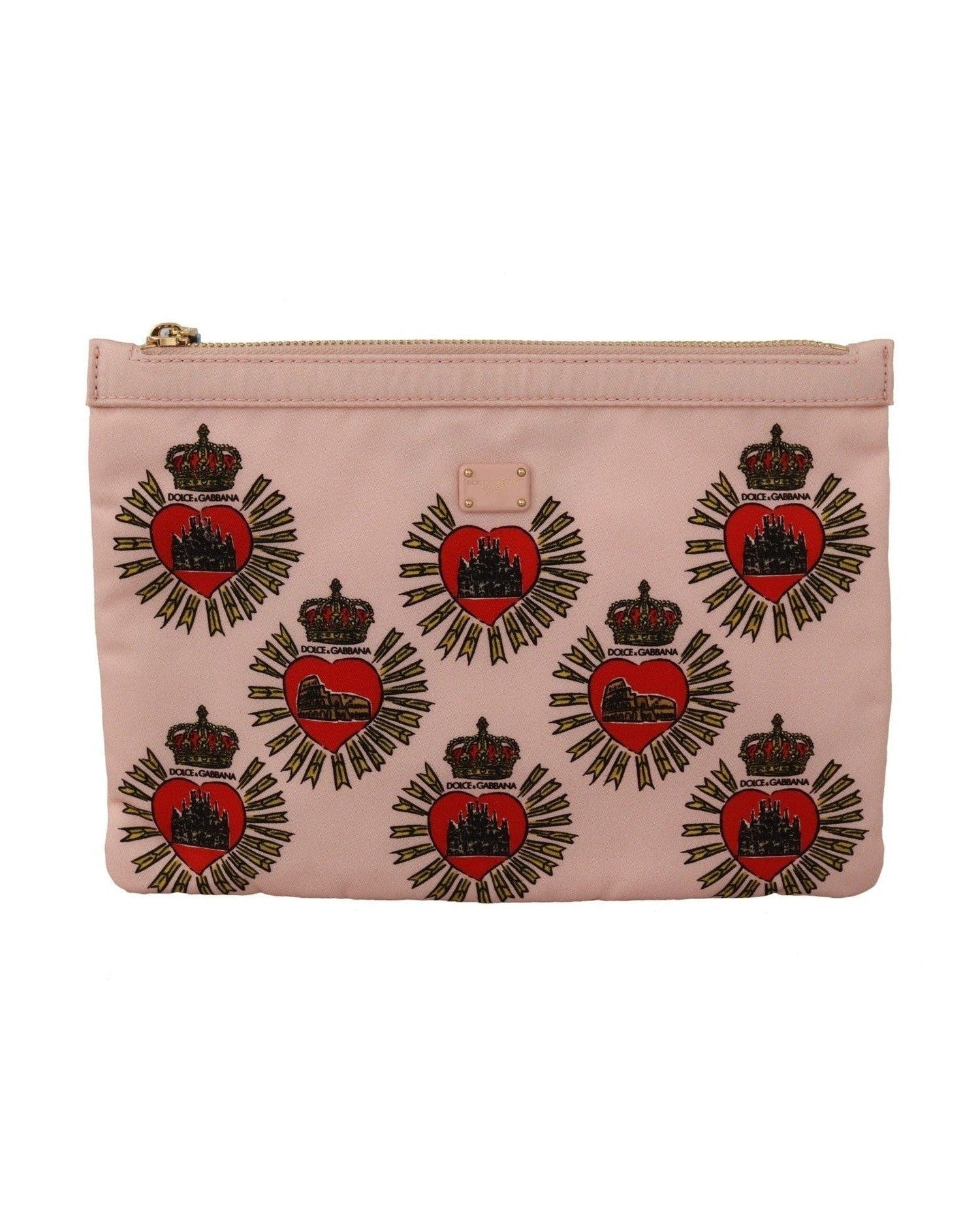 Dolce & Gabbana Pink Elegant Heart Clutch Wallet Glam Steals