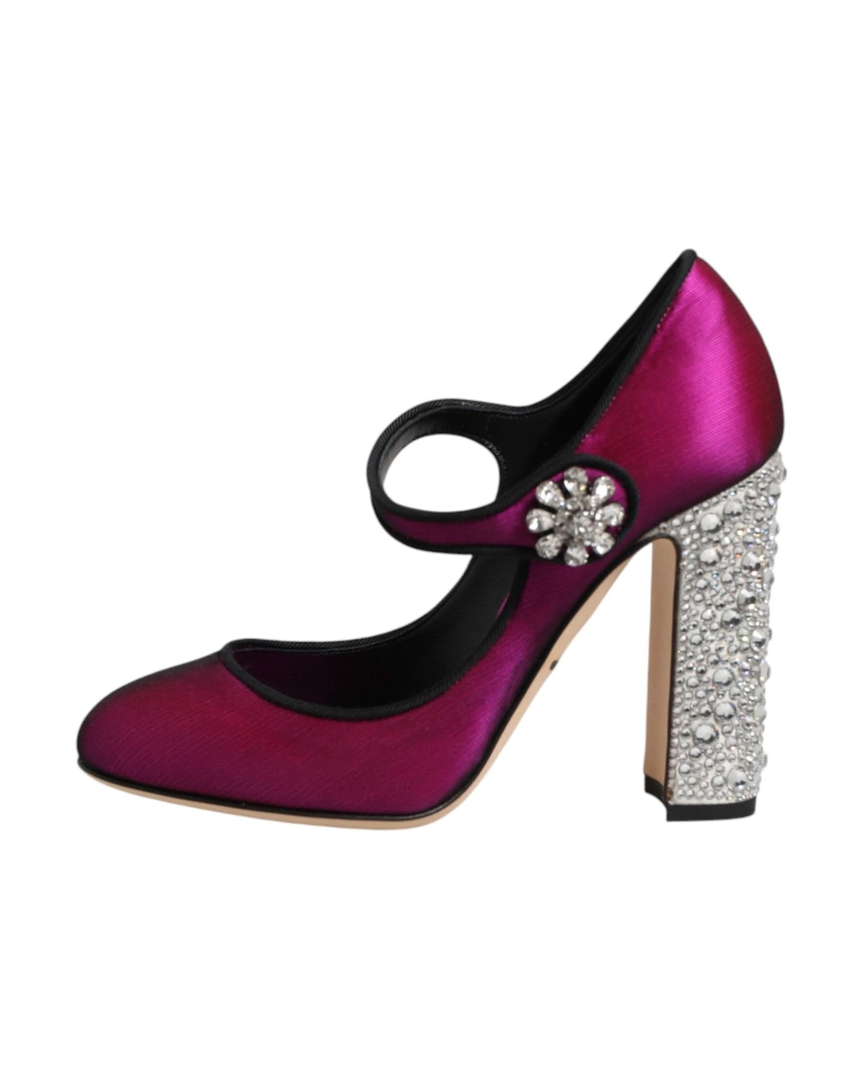Dolce & Gabbana Pink Embellished High Heels Pumps Shoes Heels