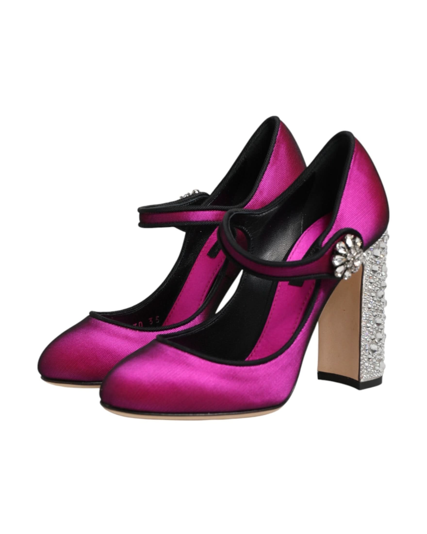 Dolce & Gabbana Pink Embellished High Heels Pumps Shoes Heels