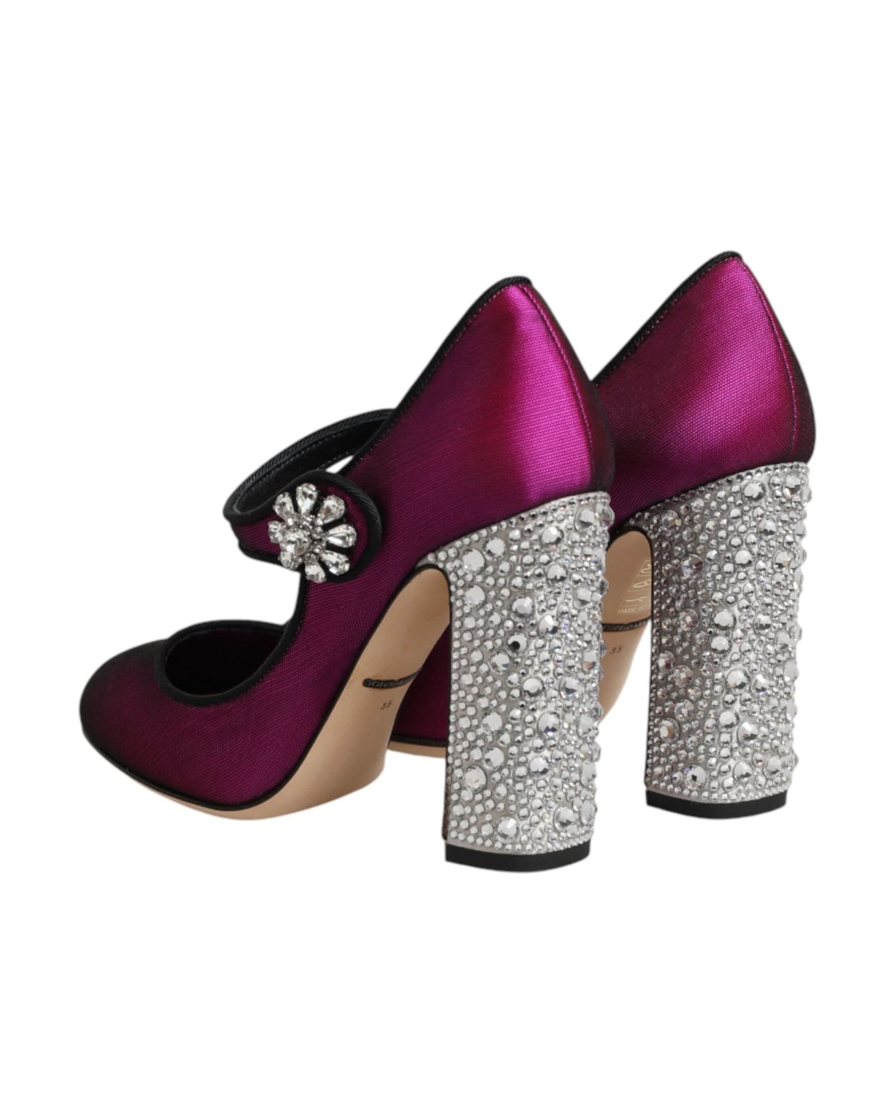 Dolce & Gabbana Pink Embellished High Heels Pumps Shoes Heels