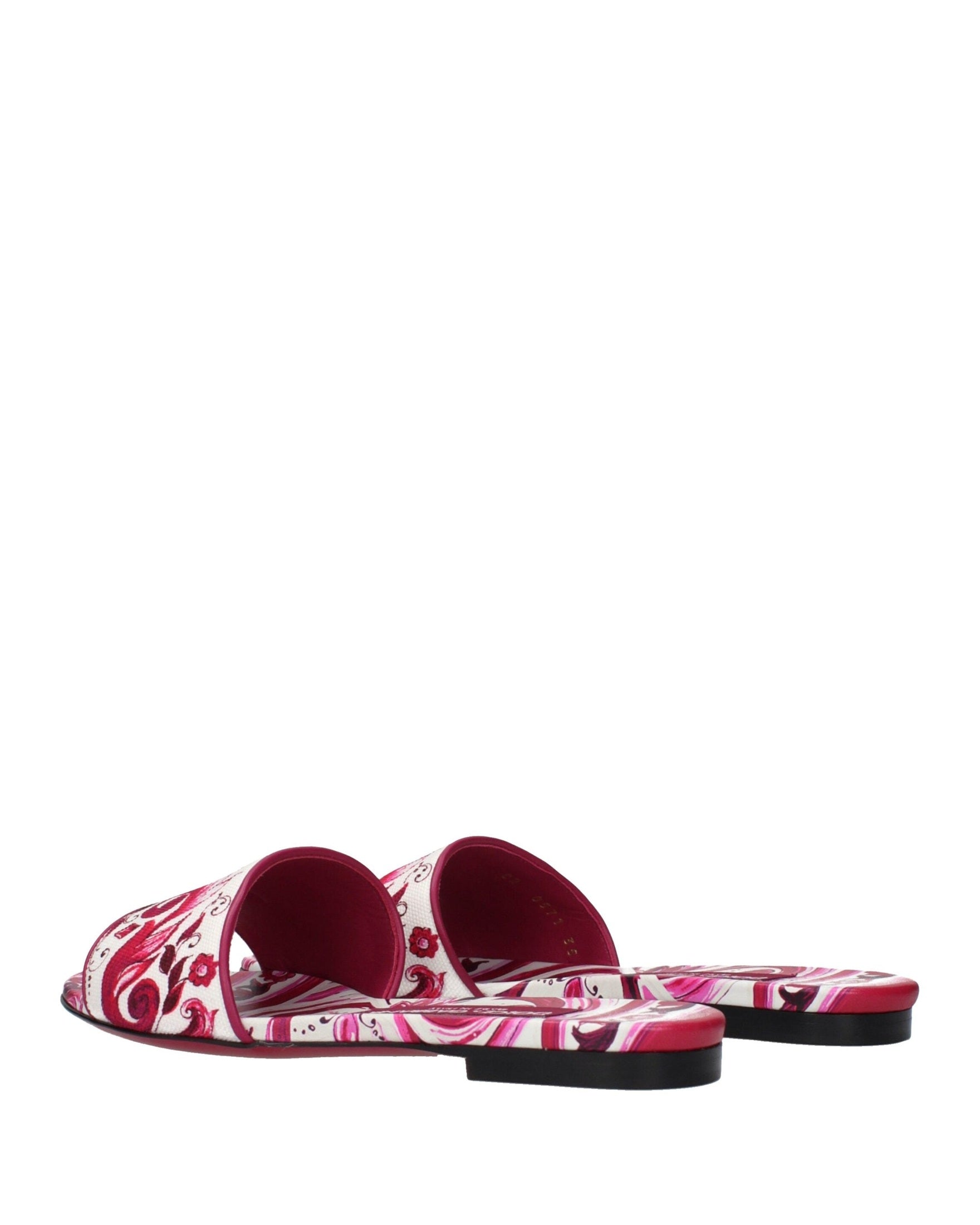Dolce & Gabbana Pink Fabric Slippers Glam Steals