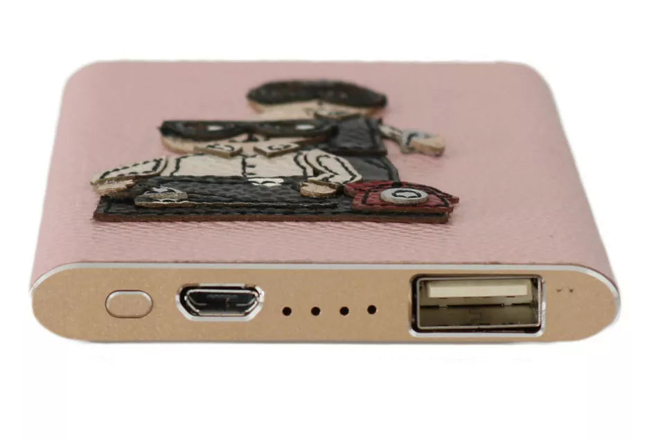 Dolce & Gabbana Pink Leather Chic Power Bank Glam Steals
