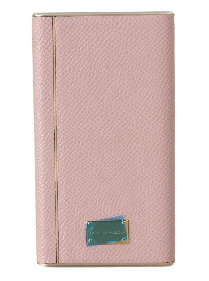 Dolce & Gabbana Pink Leather Chic Power Bank Glam Steals