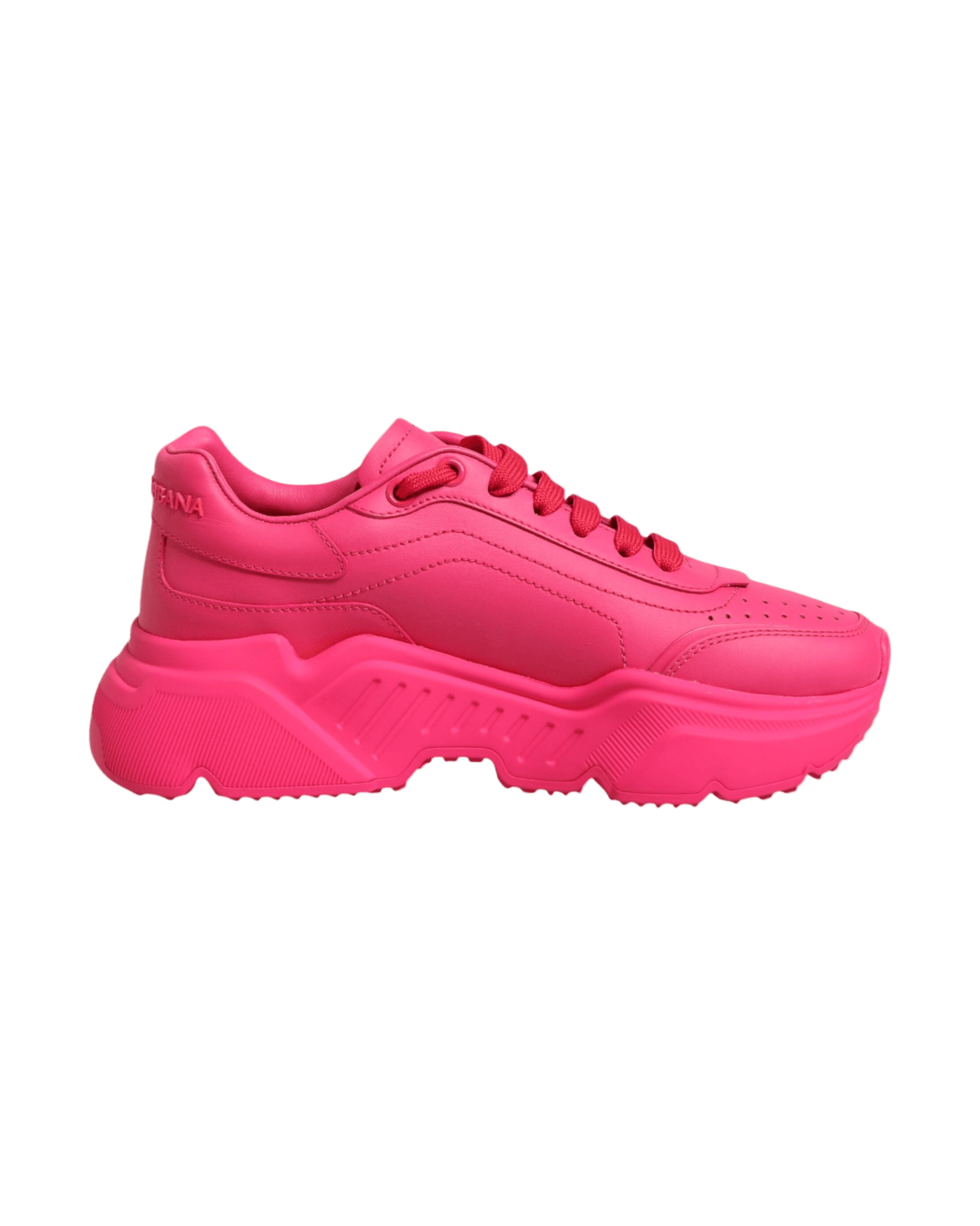 Dolce & Pink Gabbana Leather Daymaster Low Top Sneakers Shoes Glam Steals