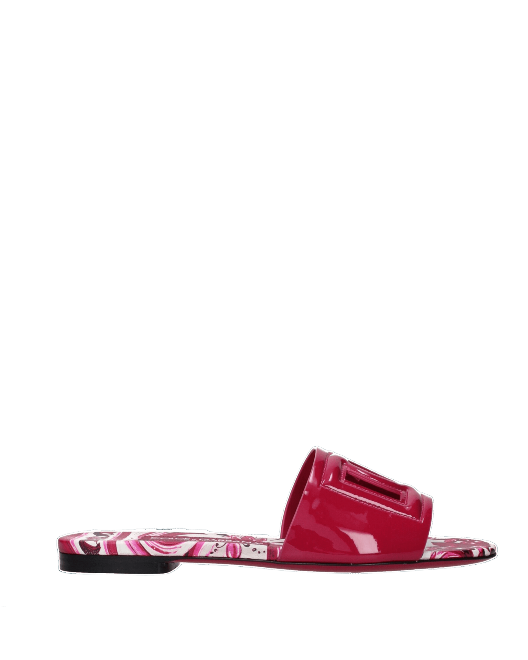 Dolce & Gabbana Pink Leather Slippers Glam Steals