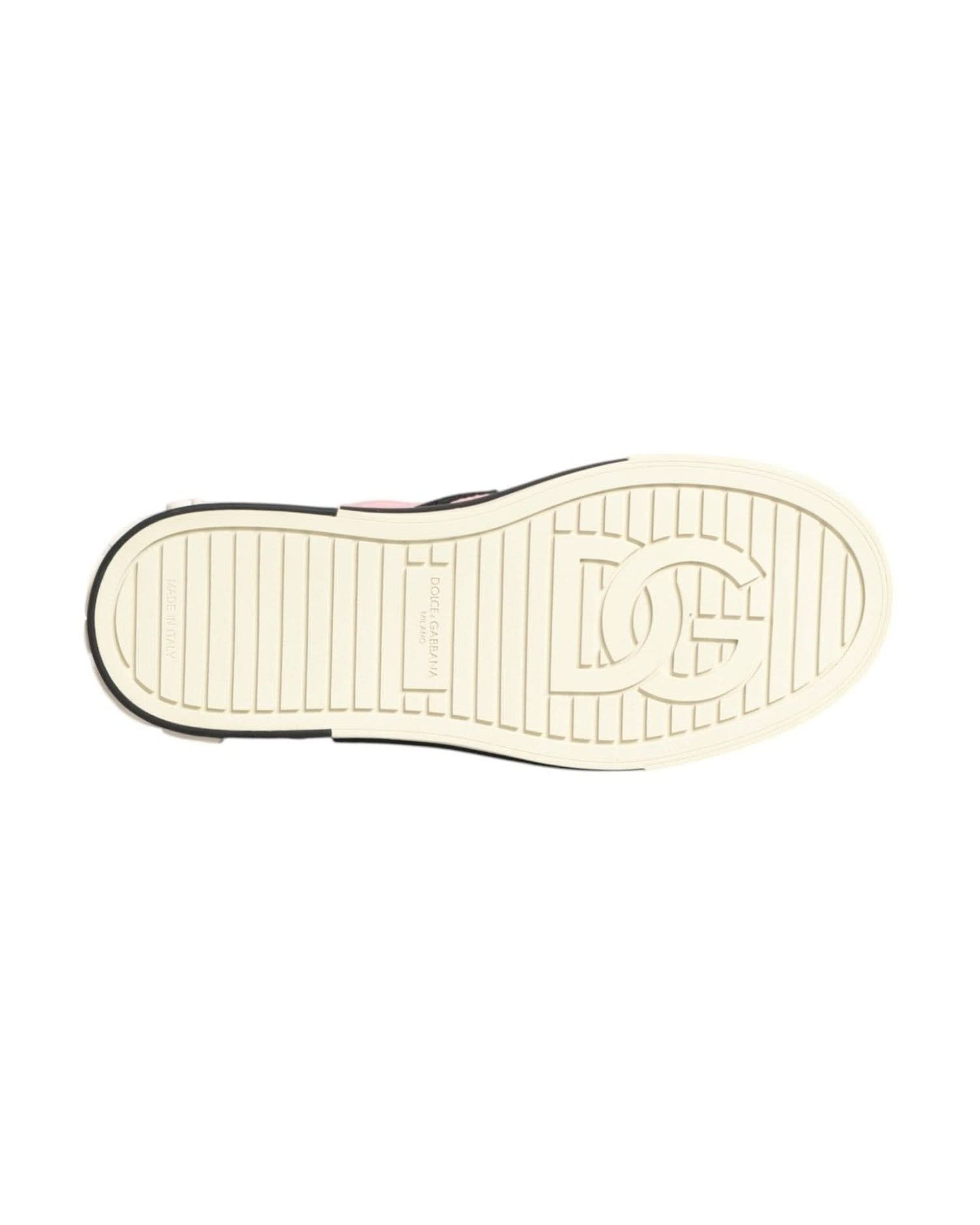 Dolce & Gabbana Pink Nylon Quilted Slip On Sneaker Shoes Sneakers