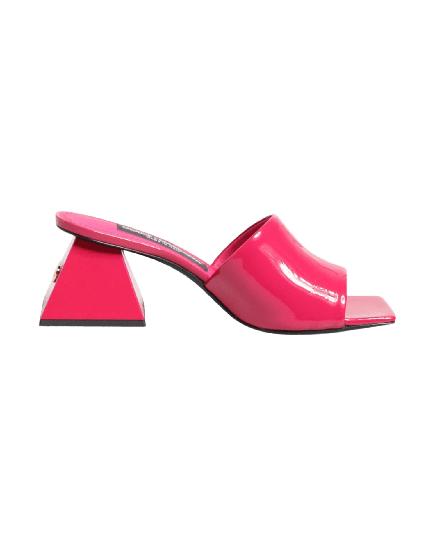 Dolce & Gabbana Pink Open Toe Block Heel Mules Sandals Shoes Heels