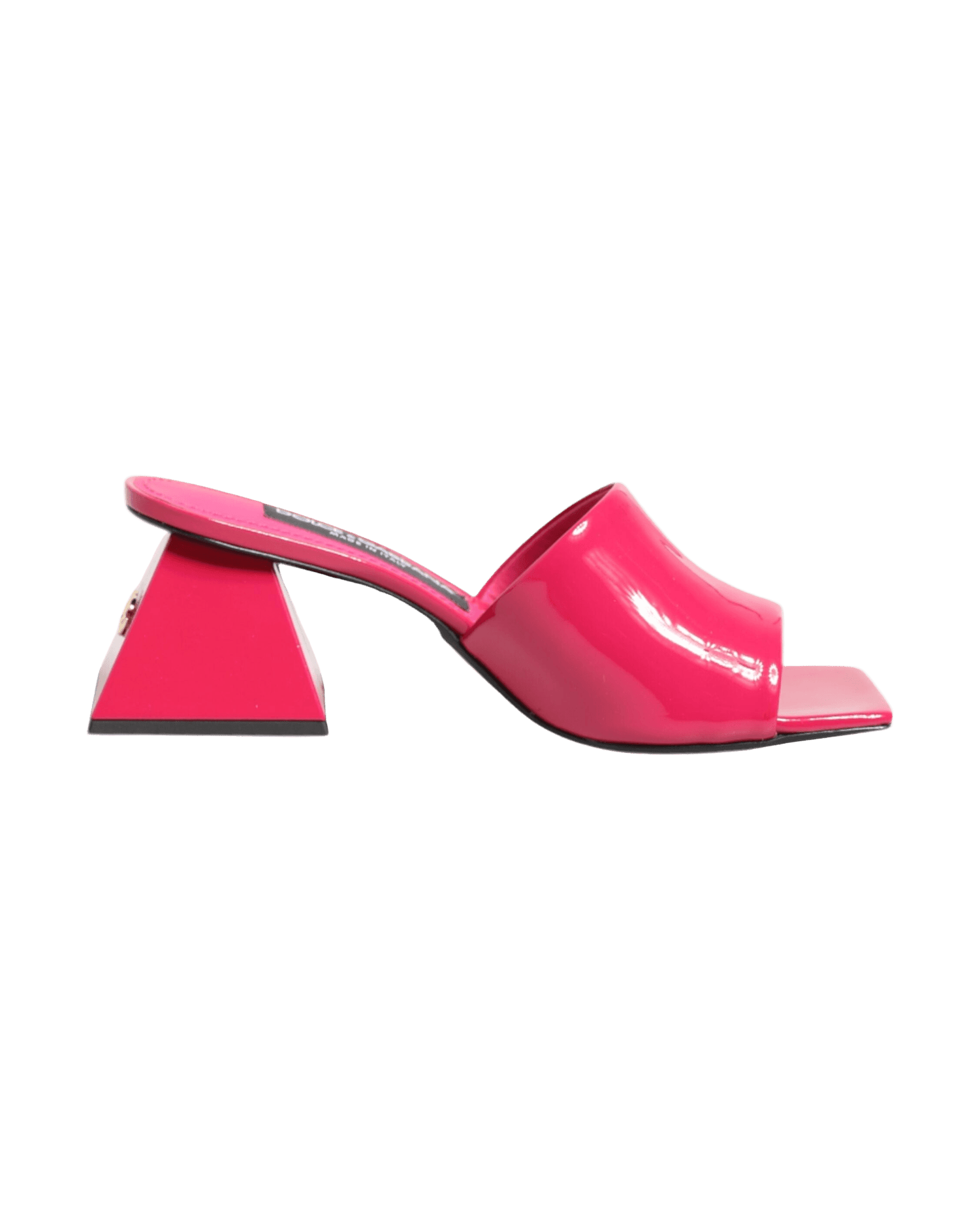 Dolce & Gabbana Pink Open Toe Block Heel Mules Sandals Shoes Heels
