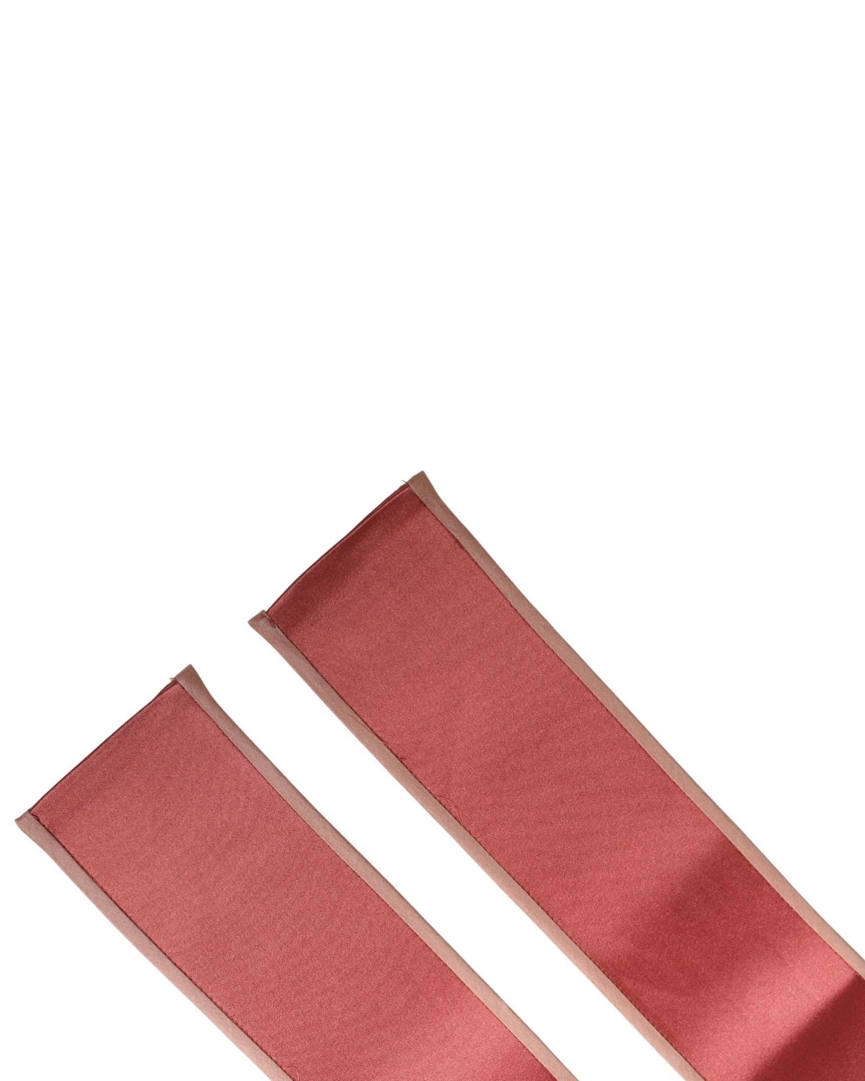Dolce & Gabbana Pink Silk Satin Waist Cintura Belt