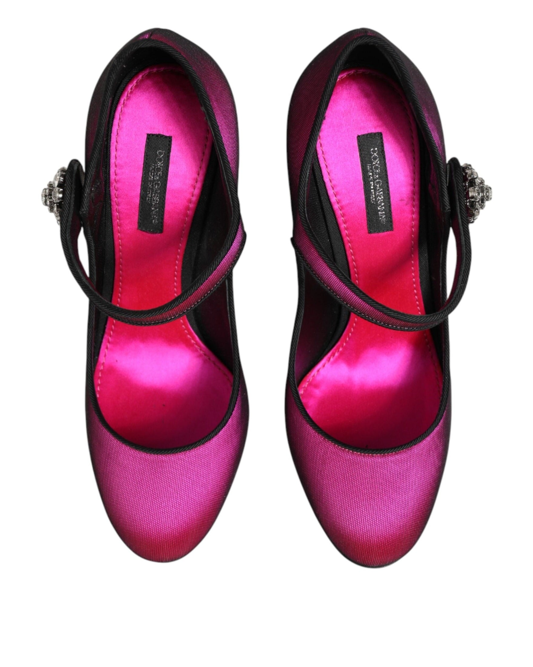 Dolce & Gabbana Pink Strass Mary Janes Heels Pumps Shoes Glam Steals