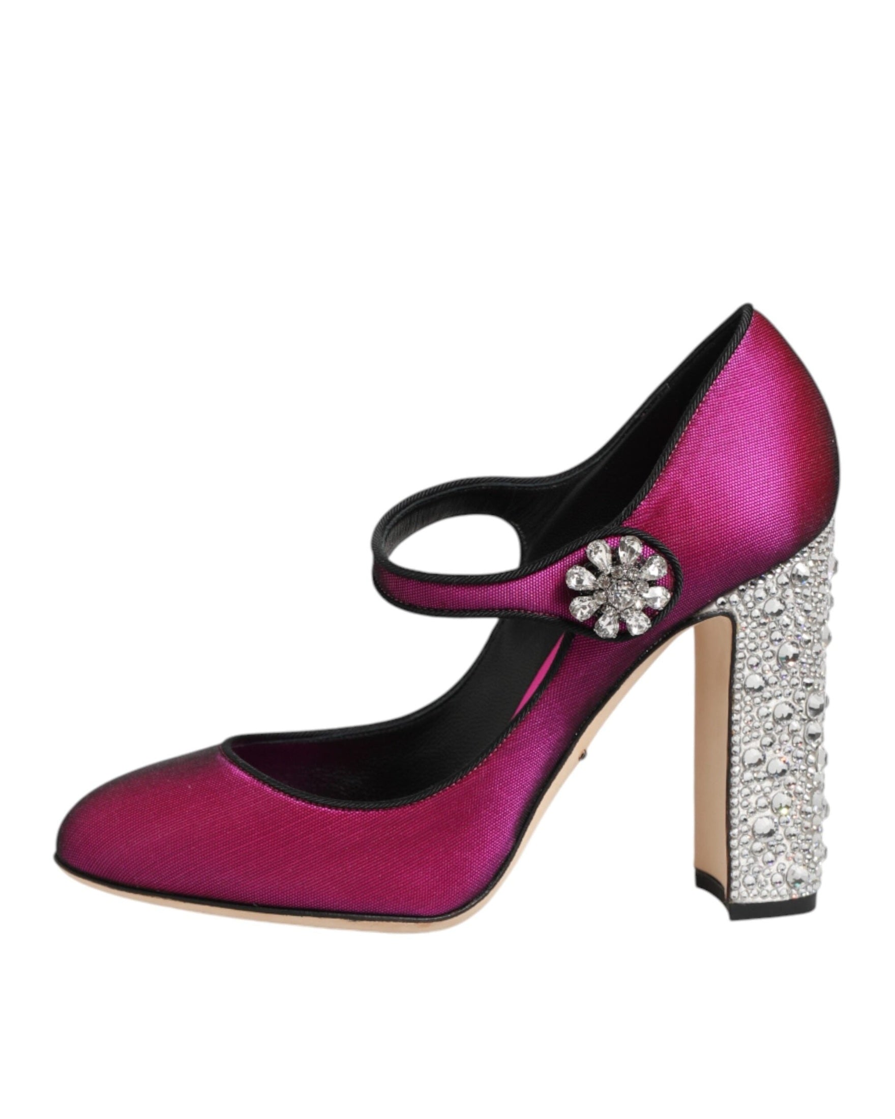 Dolce & Gabbana Pink Strass Mary Janes Heels Pumps Shoes Glam Steals